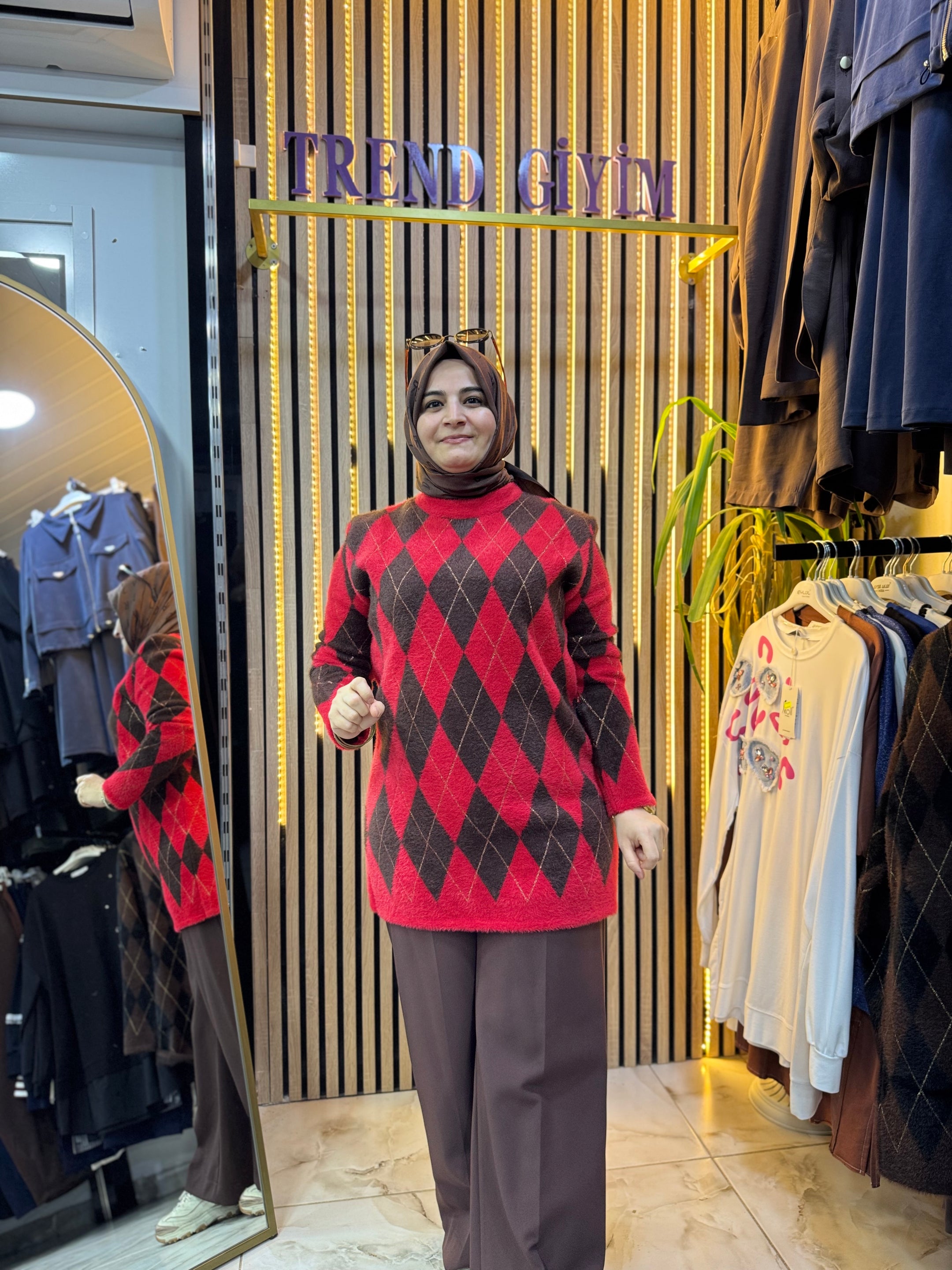 BAKLAVA DESEN YUMOŞ TUNİK 