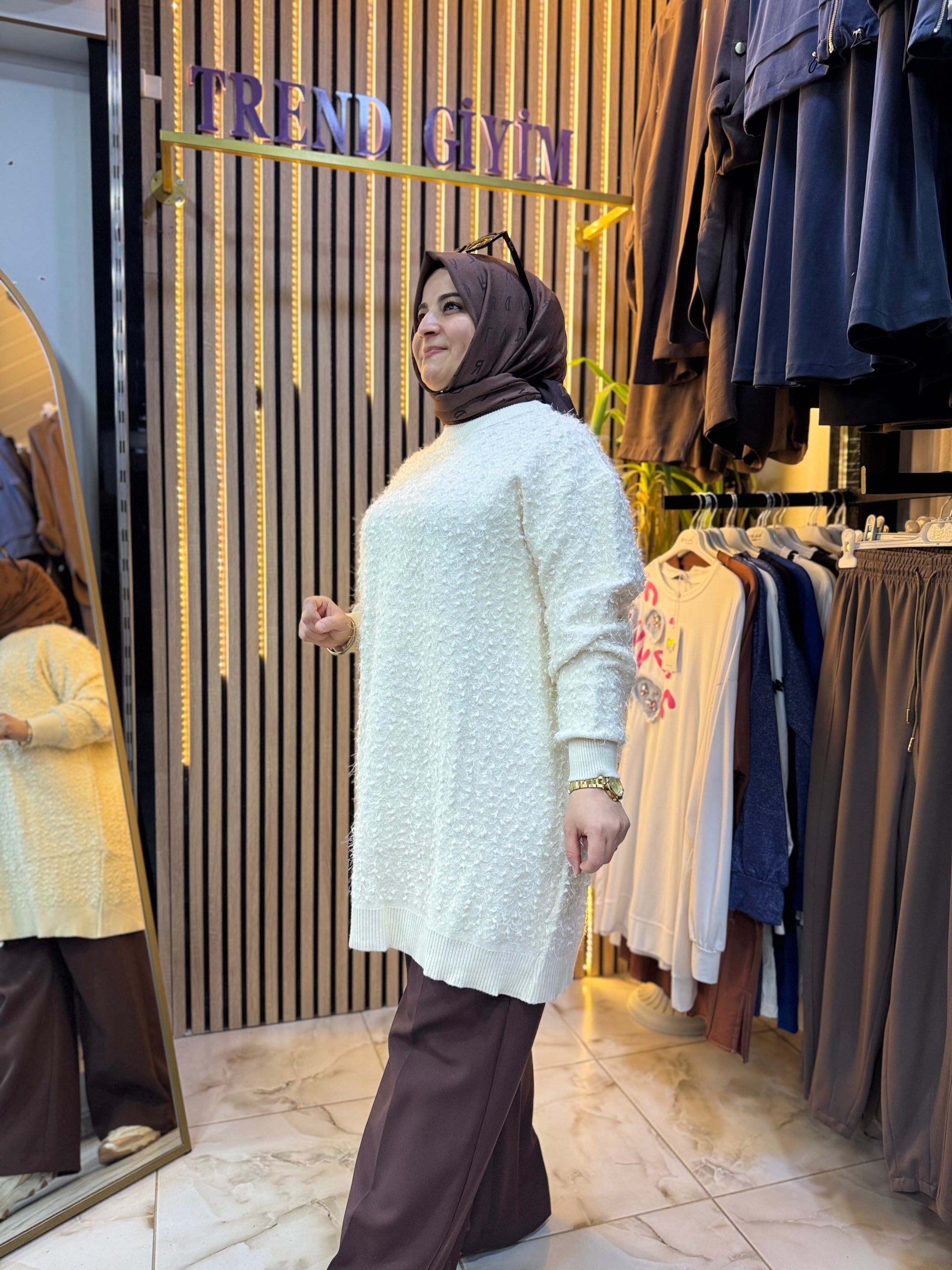 ANGORA YUMOŞ TUNIK BEYAZ