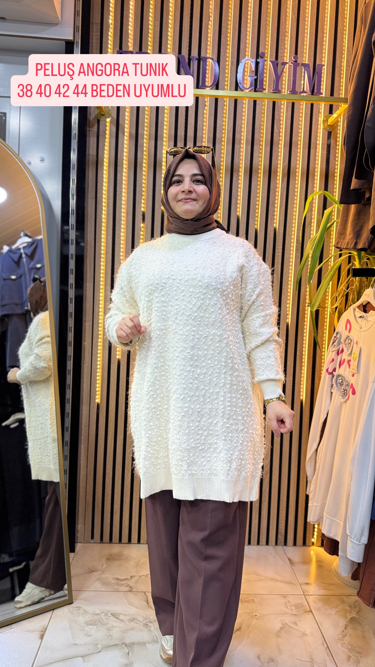 ANGORA YUMOŞ TUNIK BEYAZ
