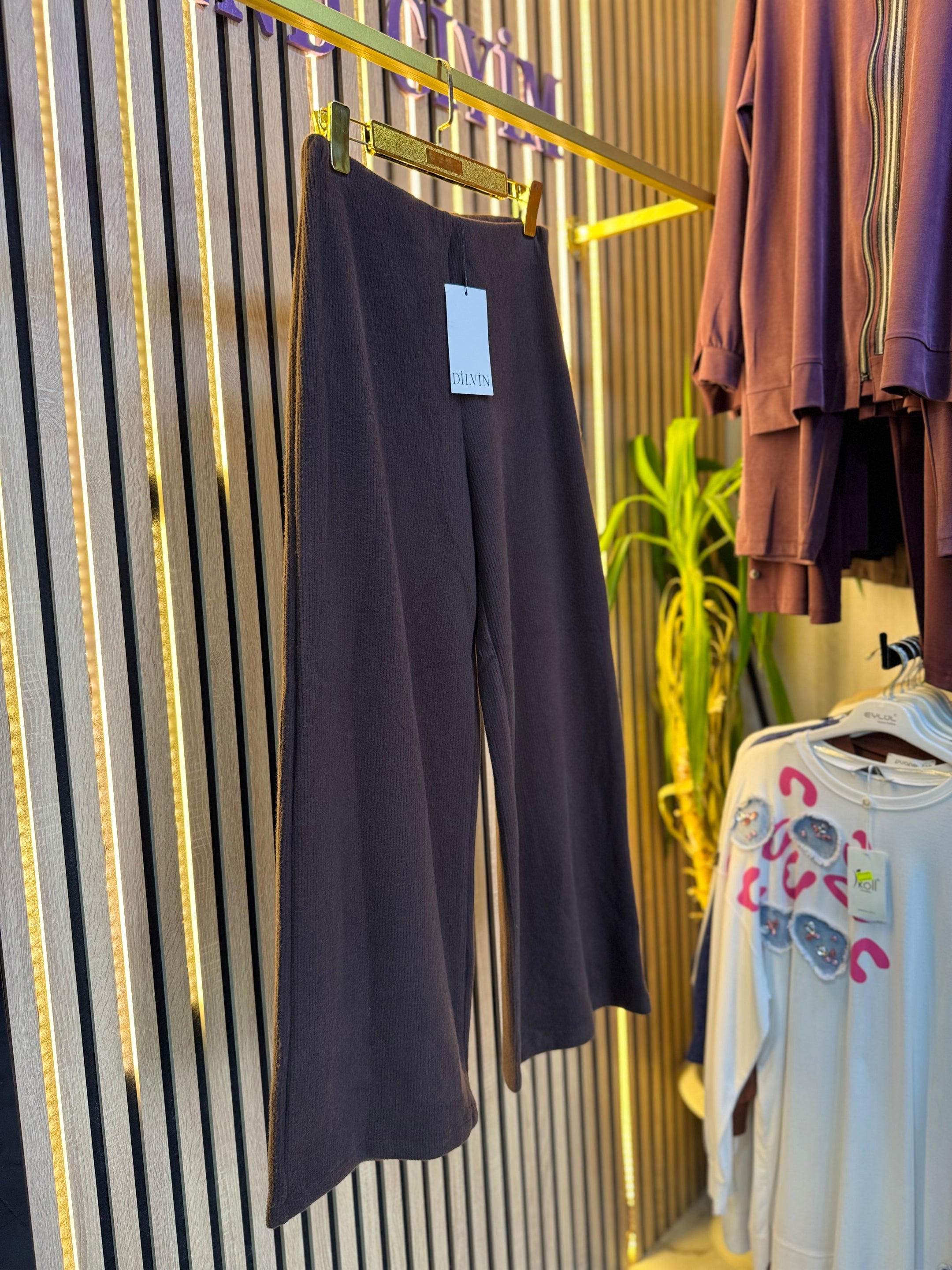 DILVIN TRIKO PANTOLON ACI KAHVE