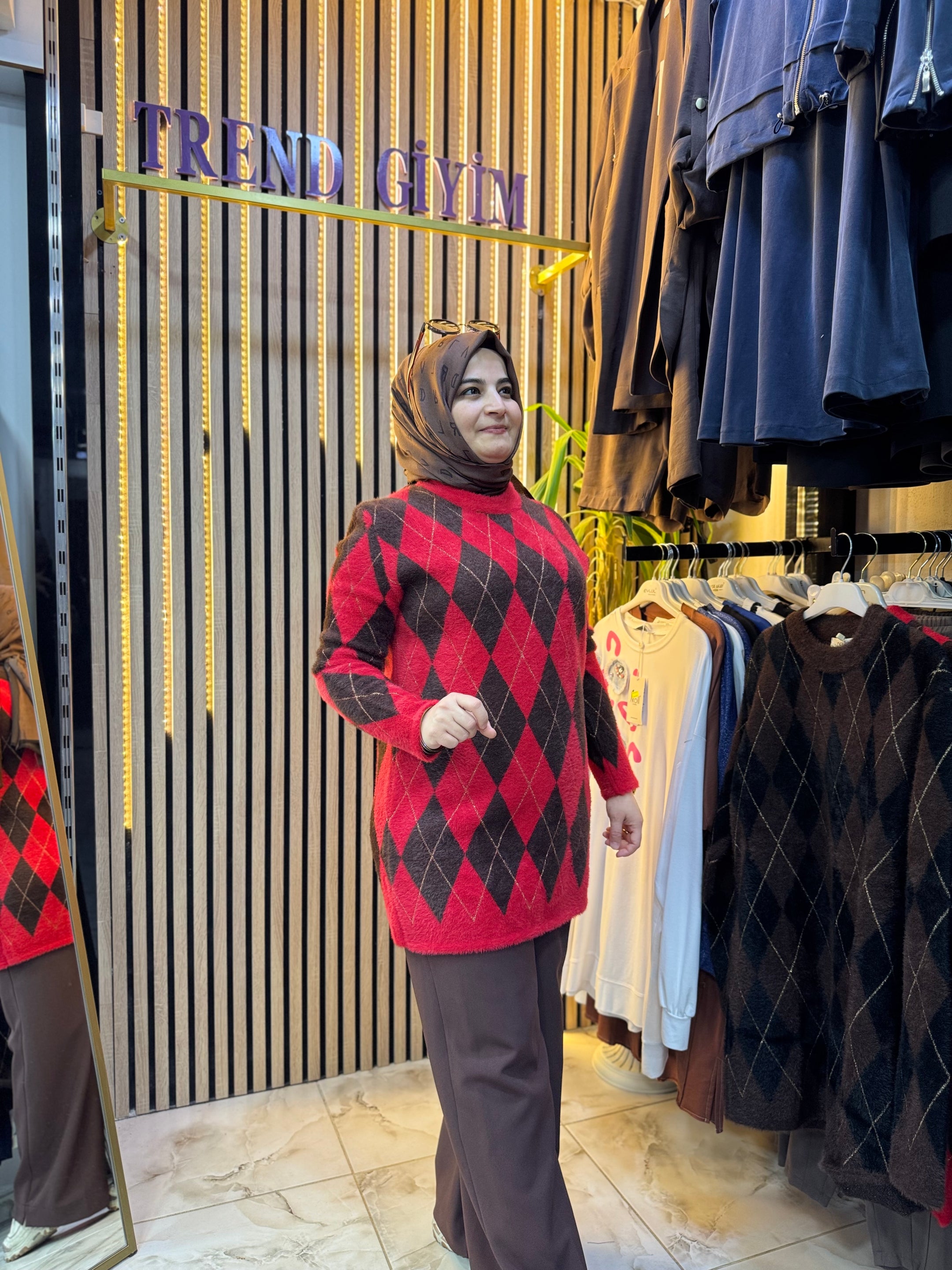 BAKLAVA DESEN YUMOŞ TUNİK 