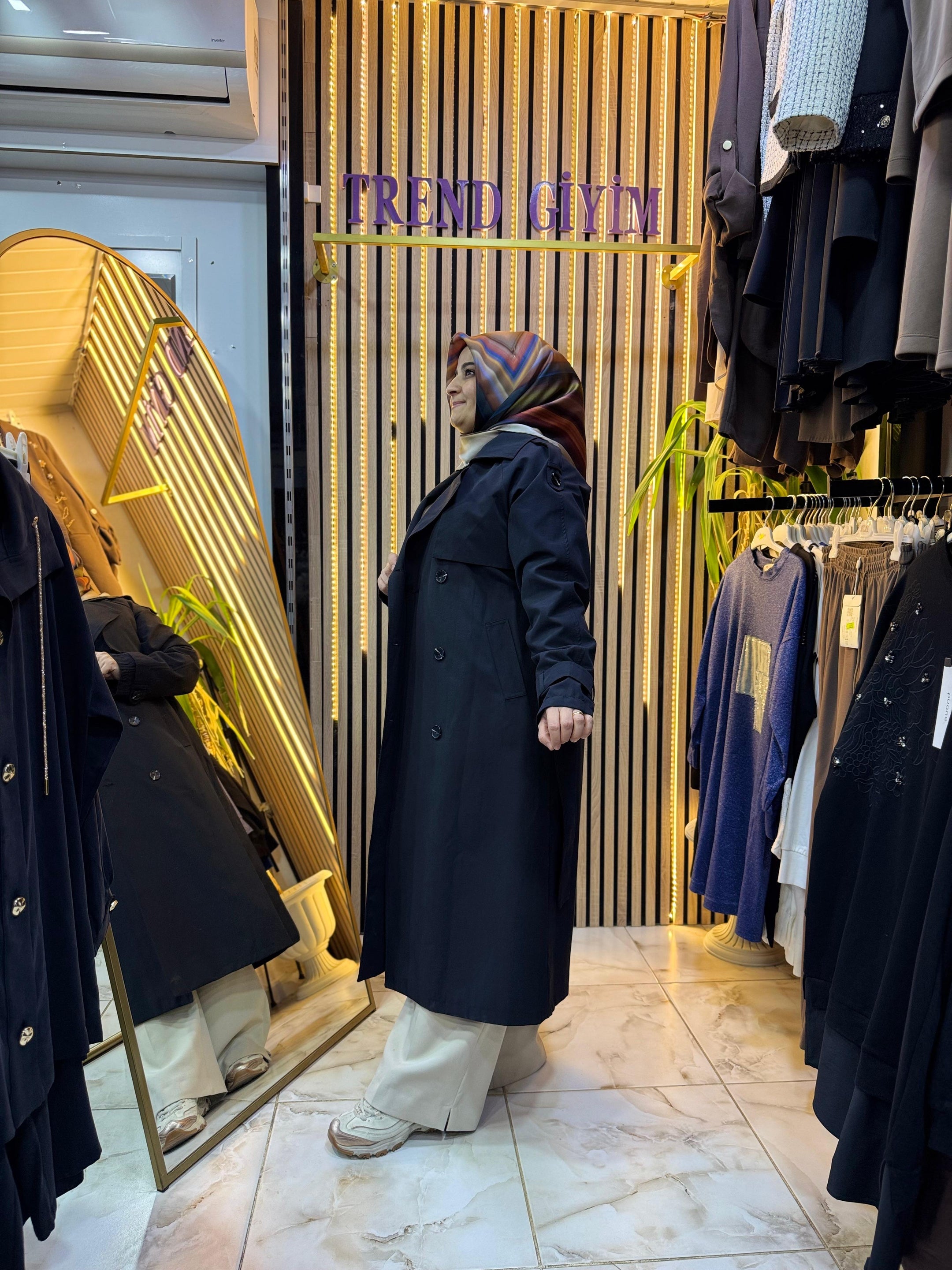 SOUL PUANE TRENÇ SİYAH Y02