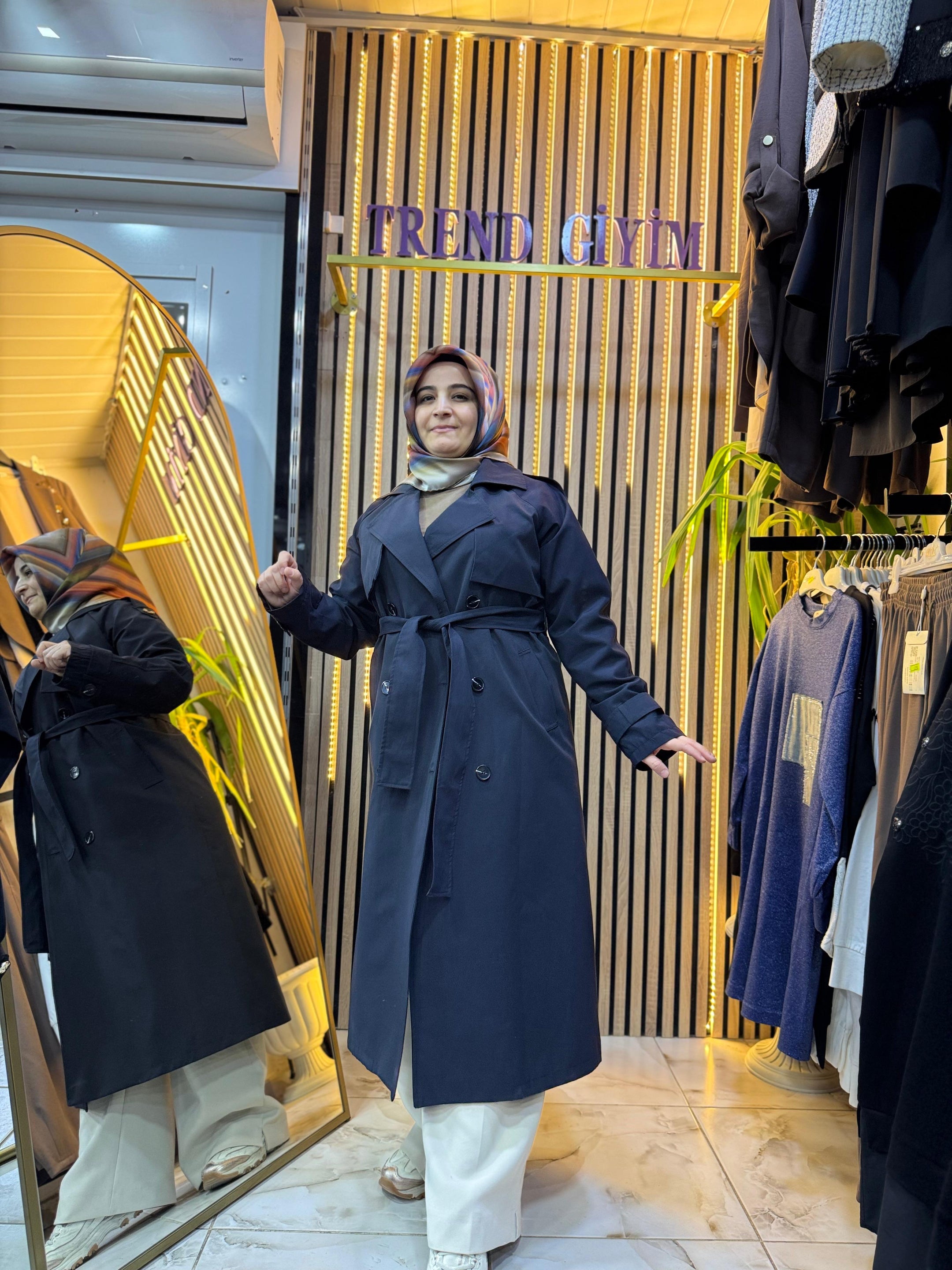 SOUL PUANE TRENÇ SİYAH Y02