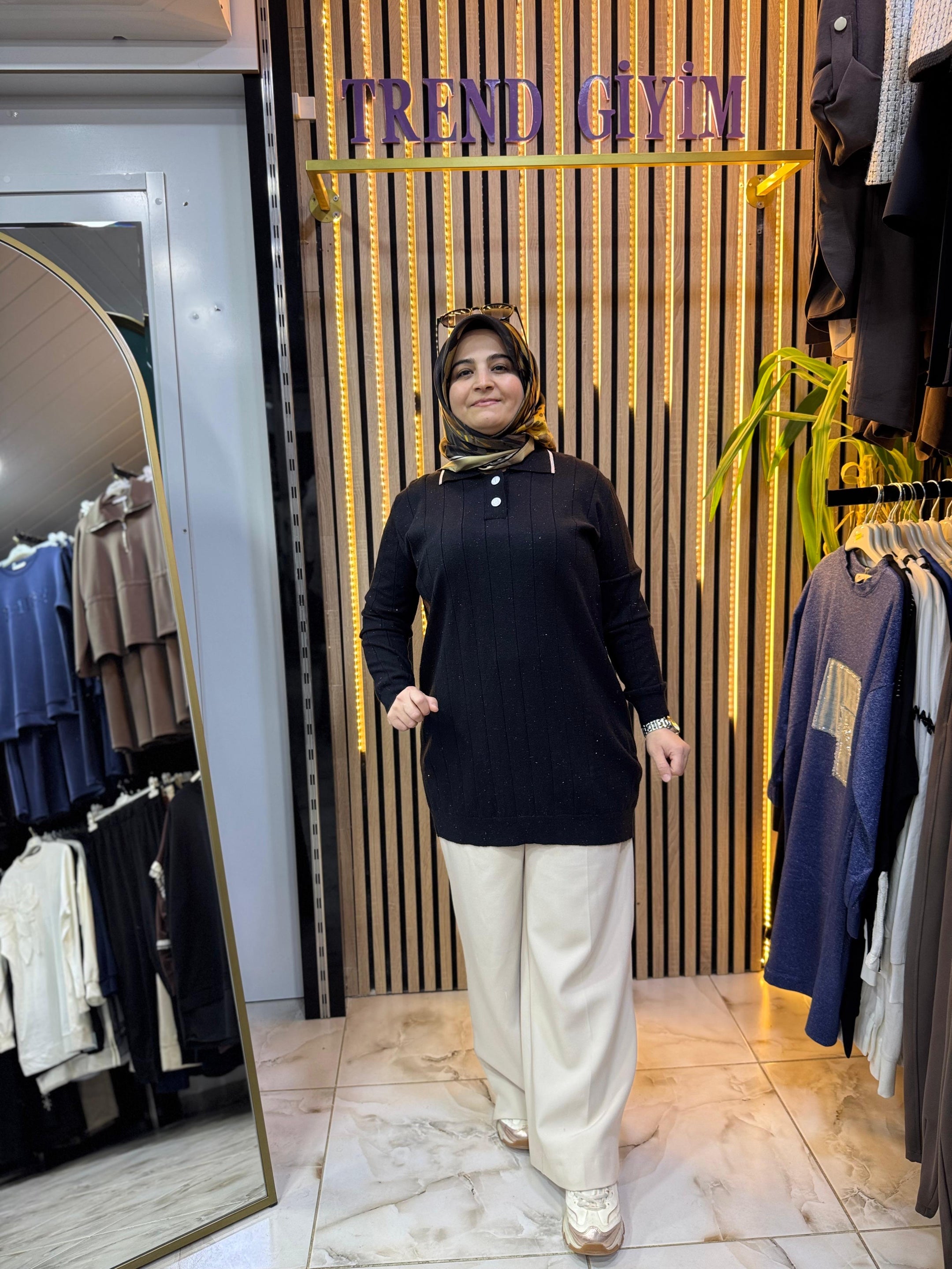 NEFİSE AKRİLİK SİMLİ TUNİK TN41