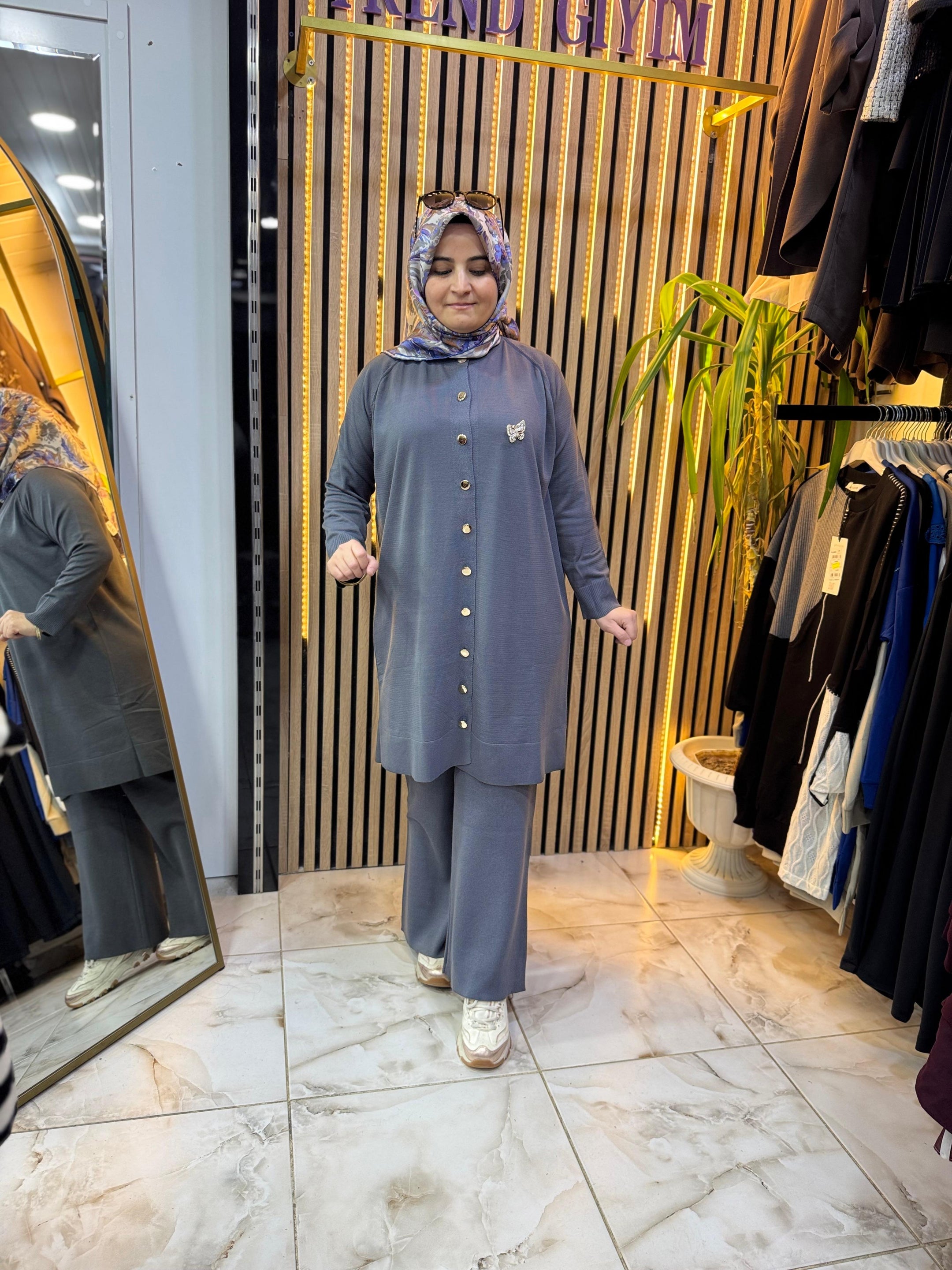 SOĞUK İP MERSERİZE TAKIM GRİ T31