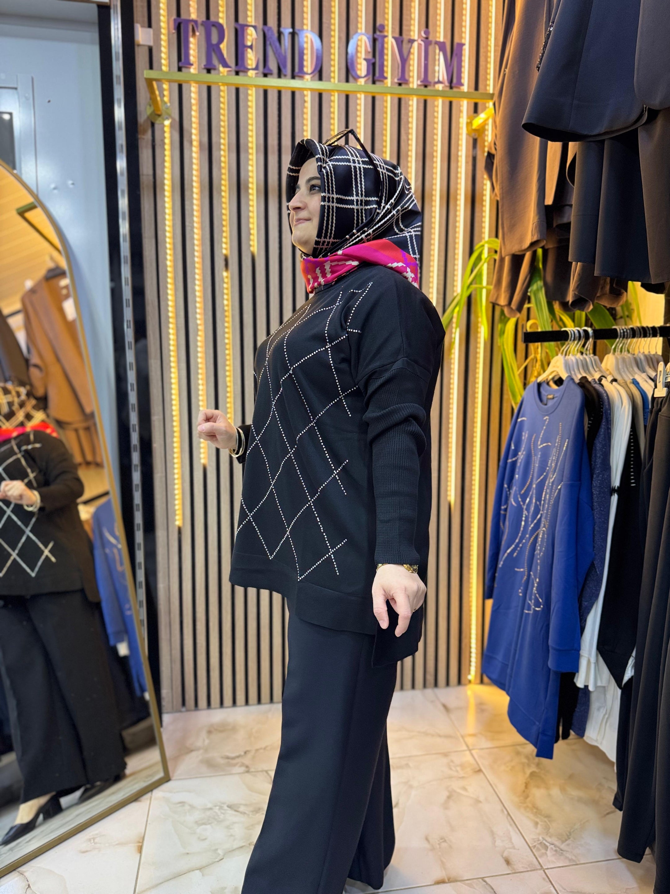 MERSERİZE TAŞLI TUNİK TN52