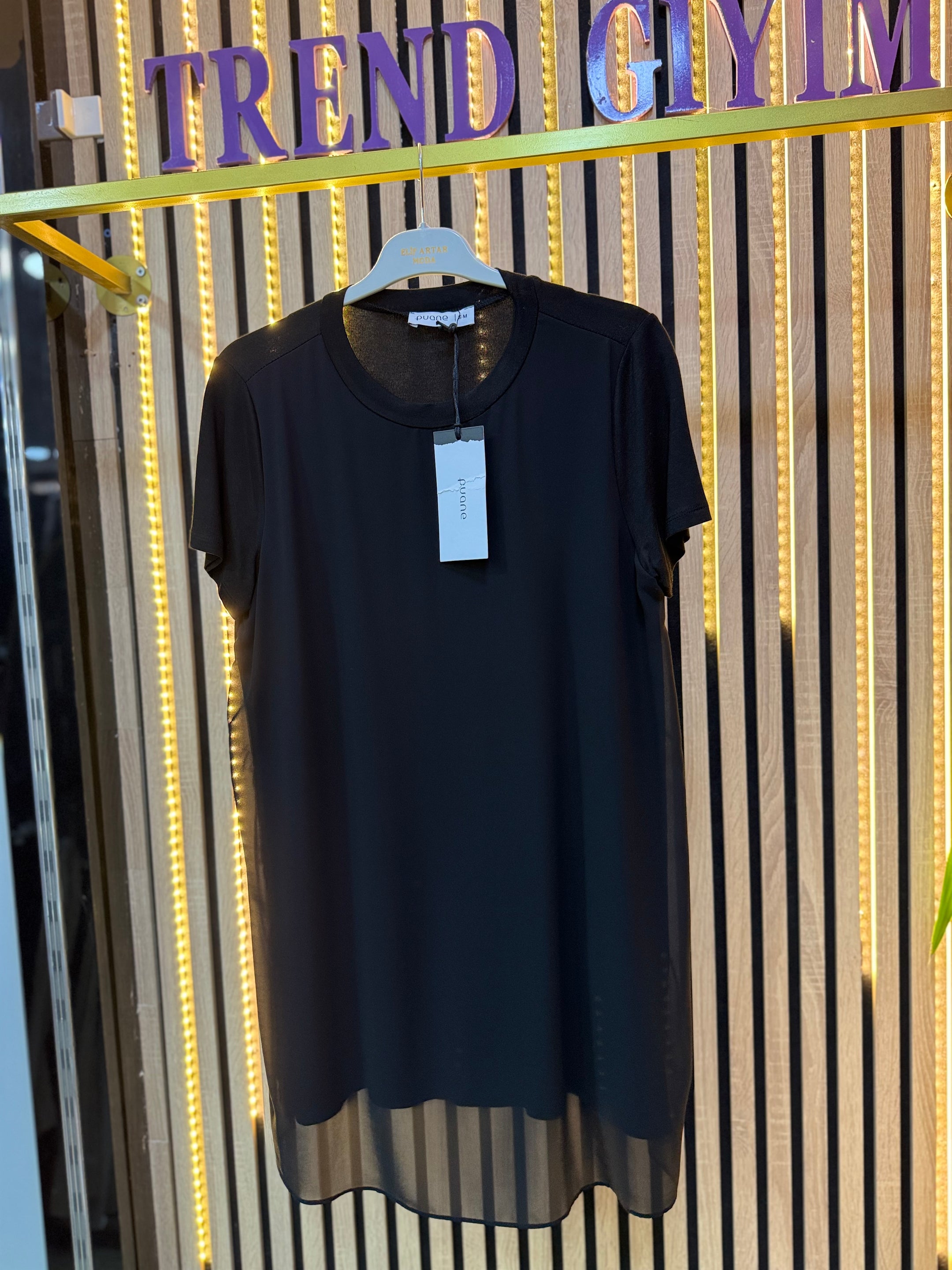 PUANE ÖNÜ TÜL KISA KOL IÇLIK 02￼