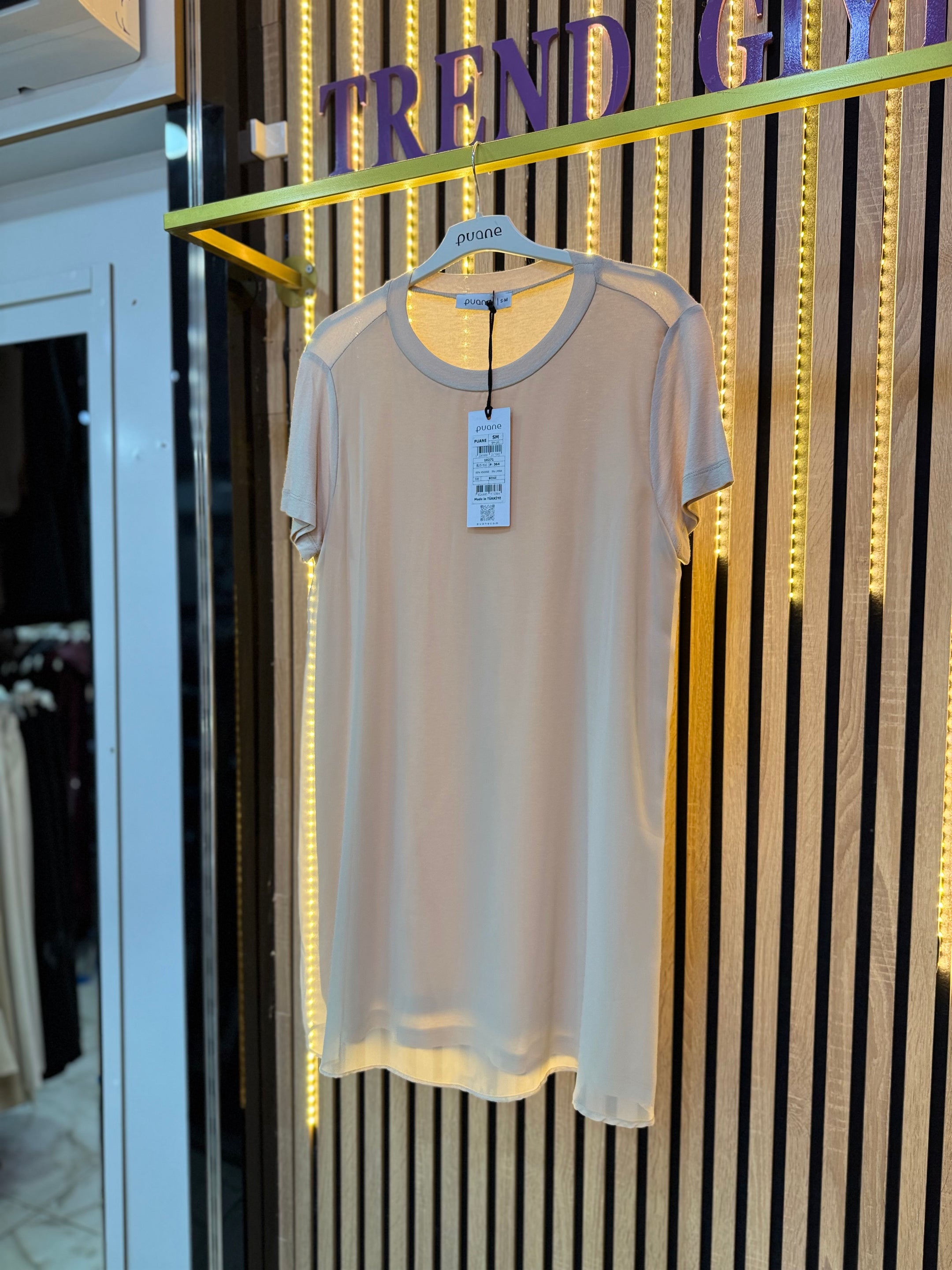 PUANE ÖNÜ TÜL KISA KOL IÇLIK 02￼