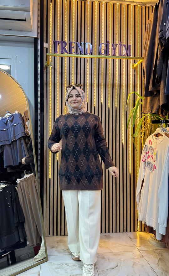 BAKLAVA DESEN YUMOŞ TUNIK