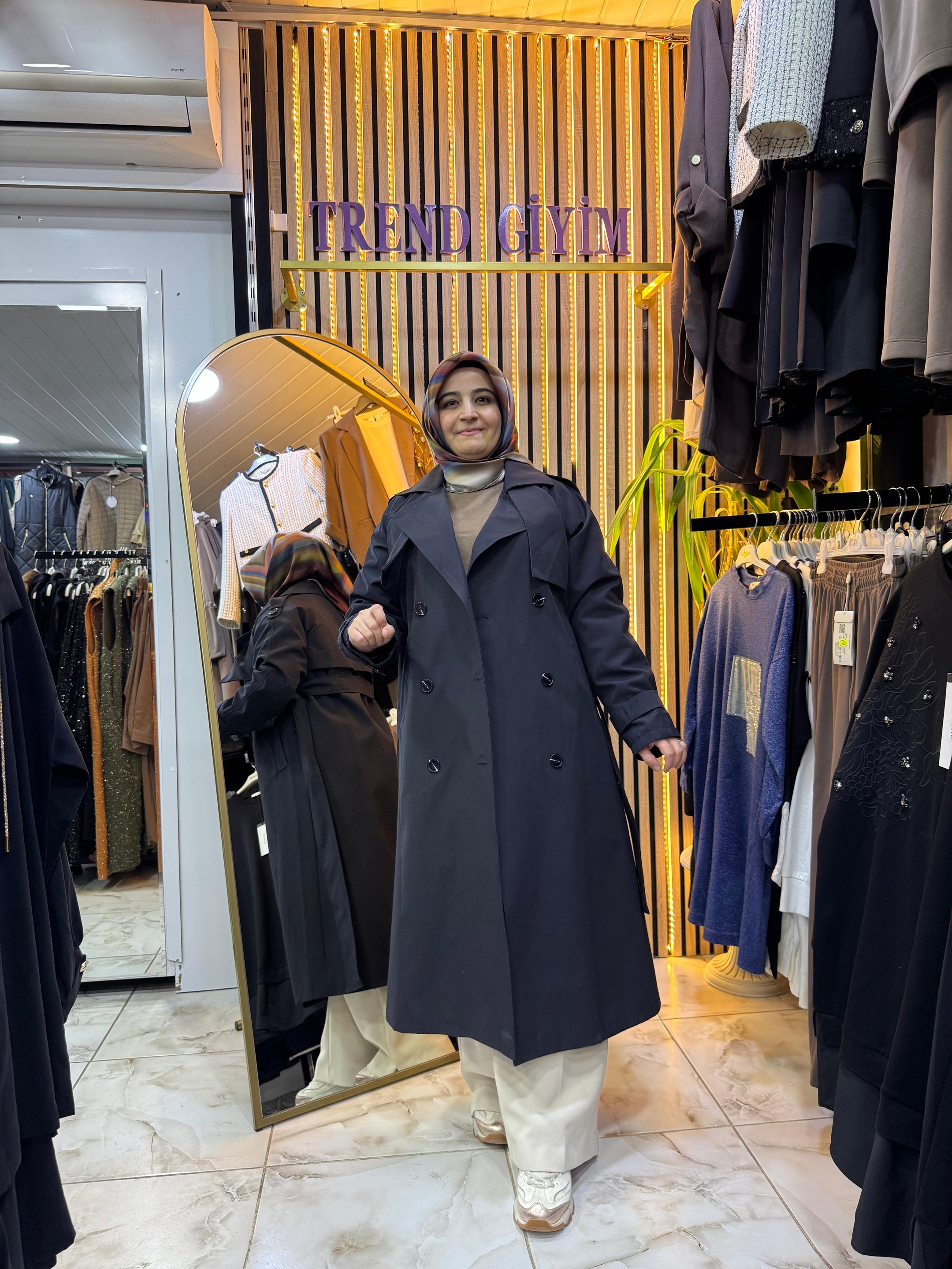 SOUL PUANE TRENÇ SİYAH Y02