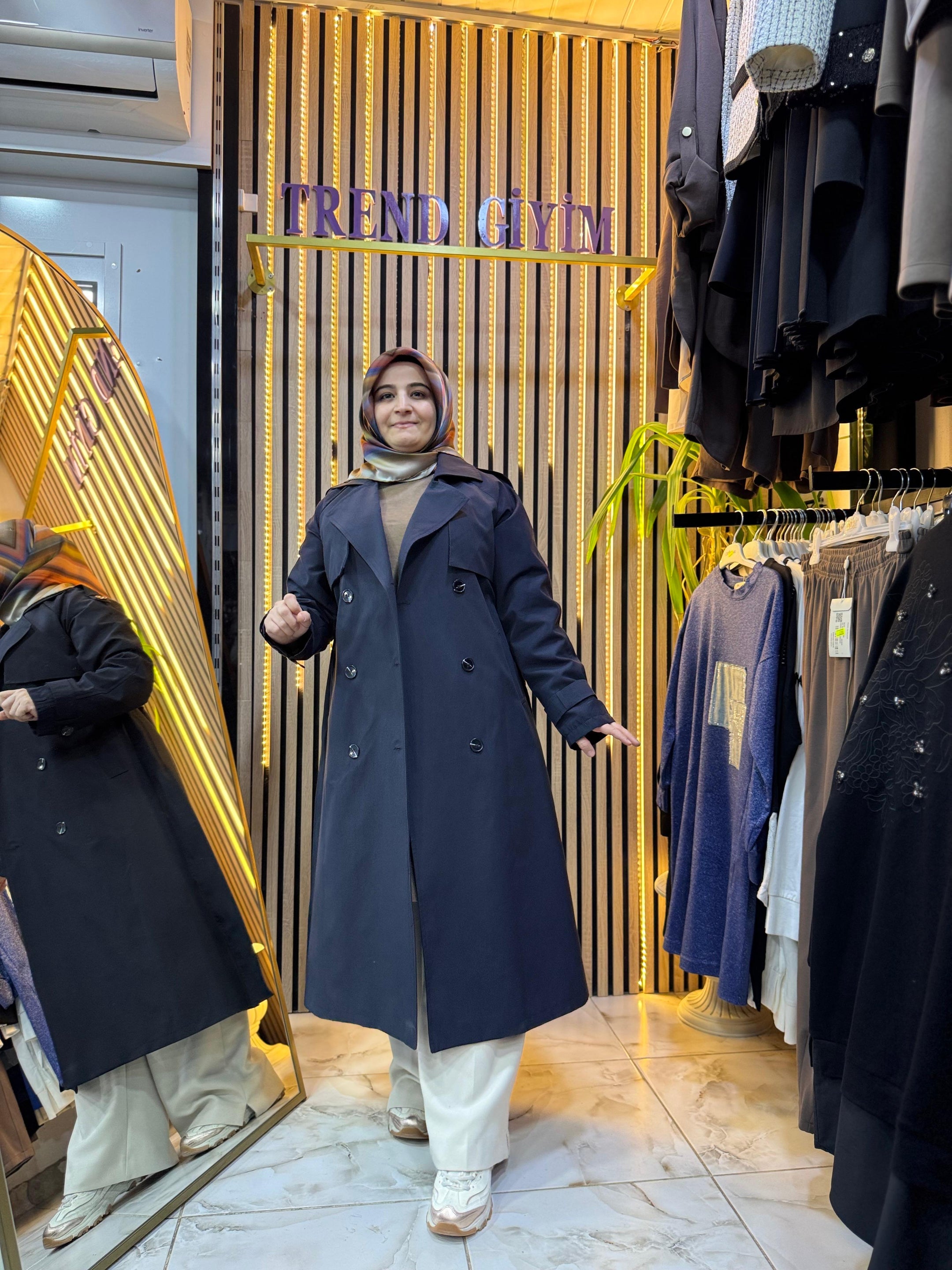 SOUL PUANE TRENÇ SİYAH Y02