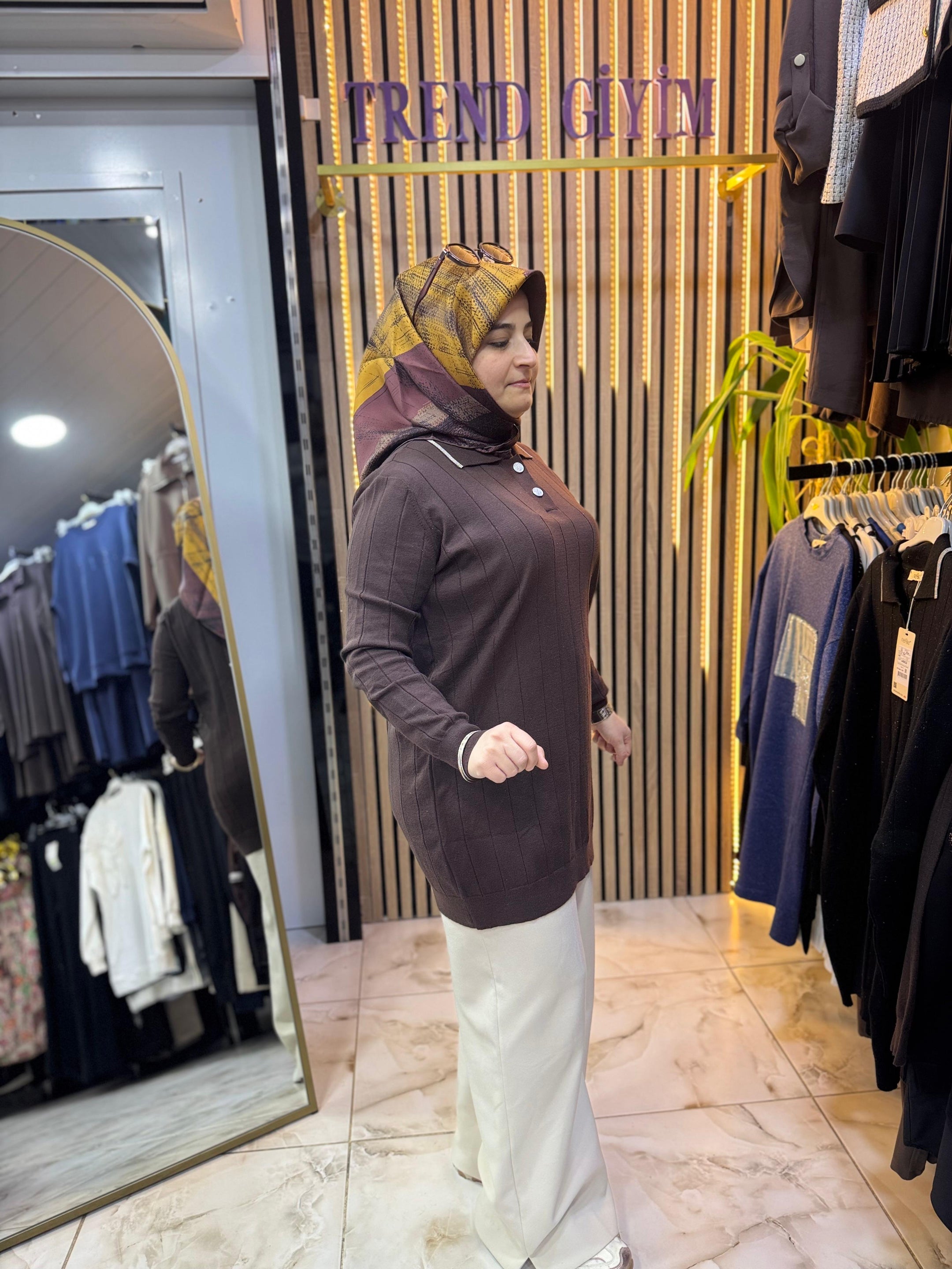 NEFİSE AKRİLİK SİMLİ TUNİK TN42