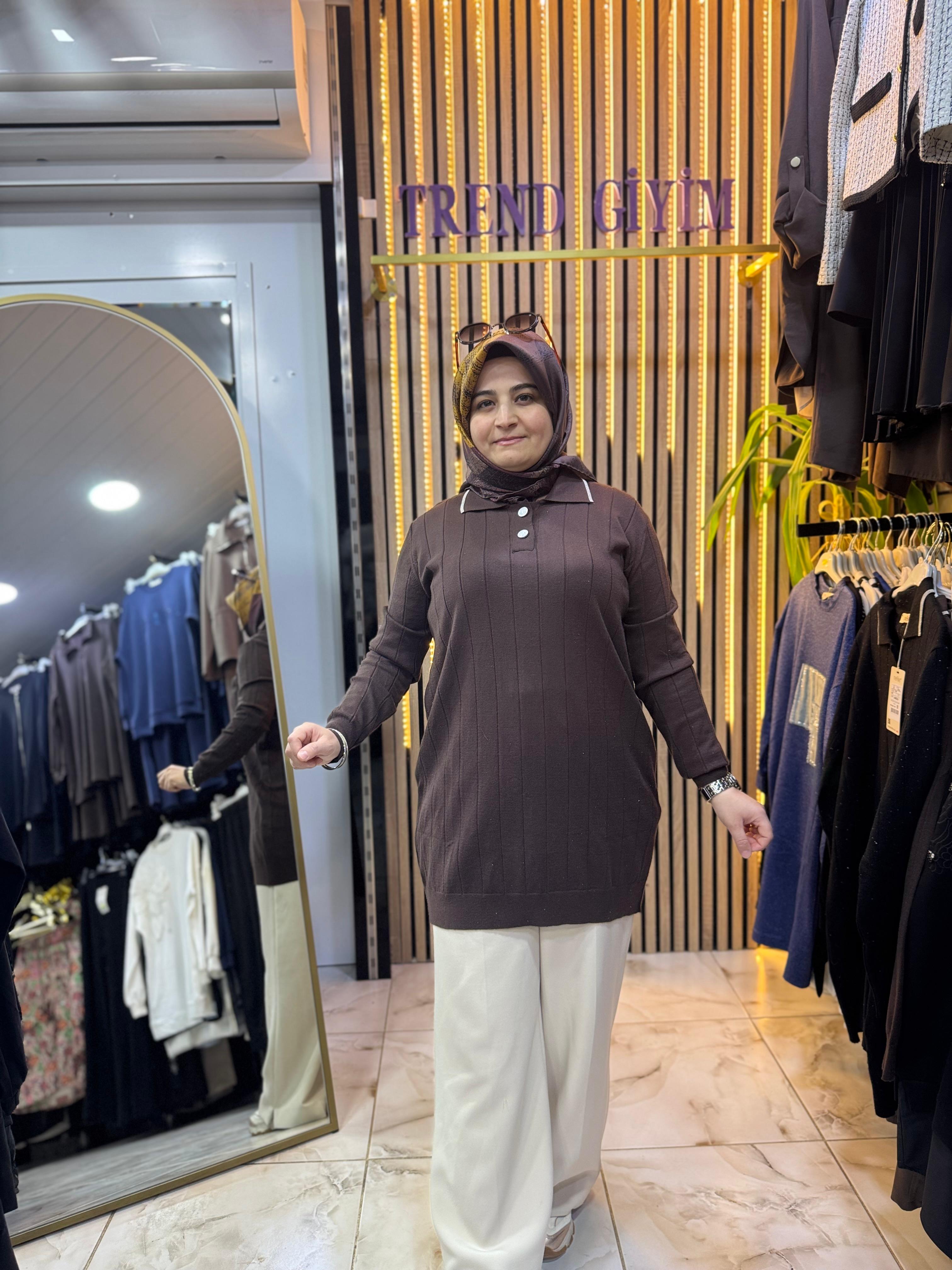 NEFİSE AKRİLİK SİMLİ TUNİK TN42