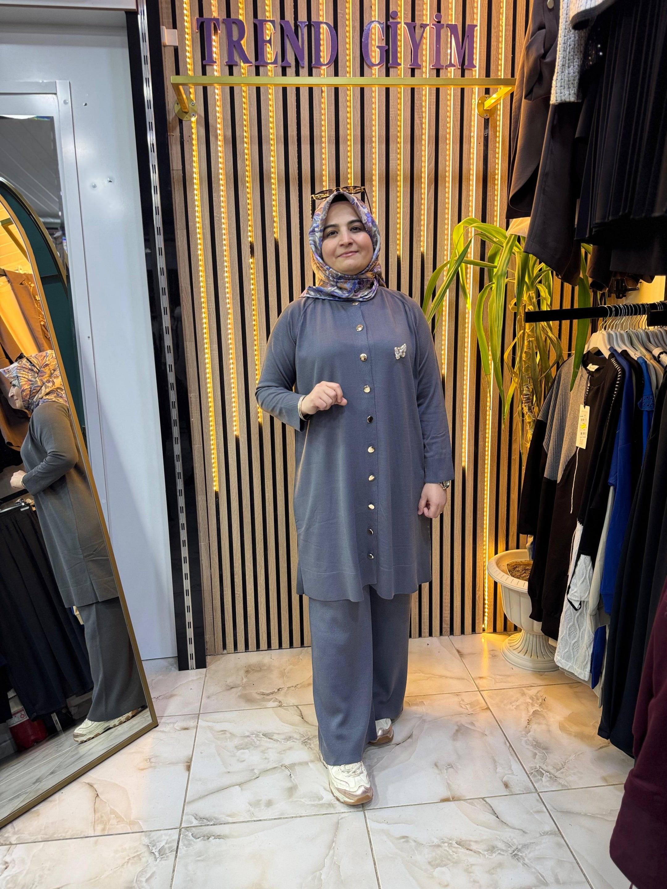 SOĞUK İP MERSERİZE TAKIM GRİ T31