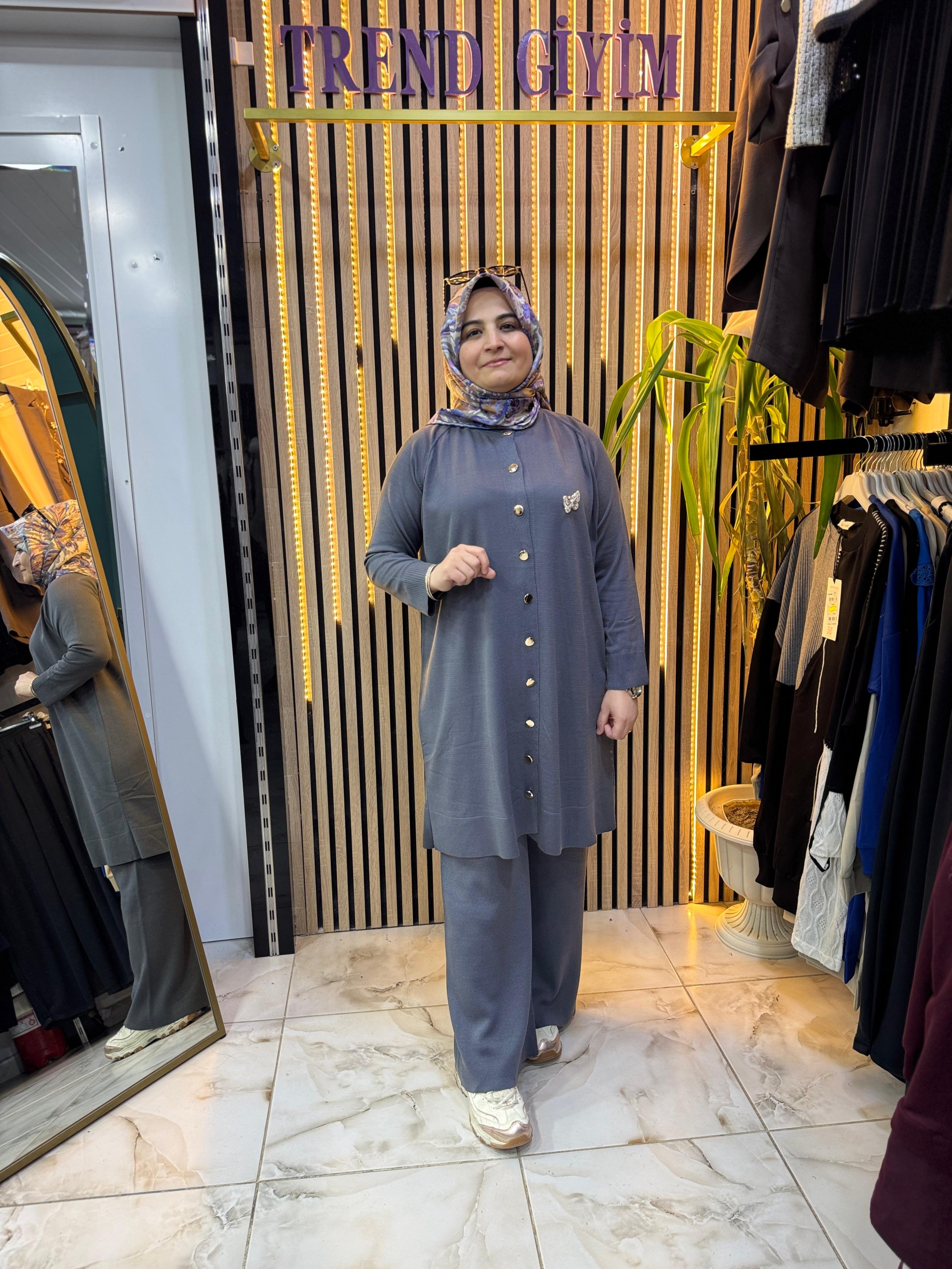 SOĞUK İP MERSERİZE TAKIM GRİ T31