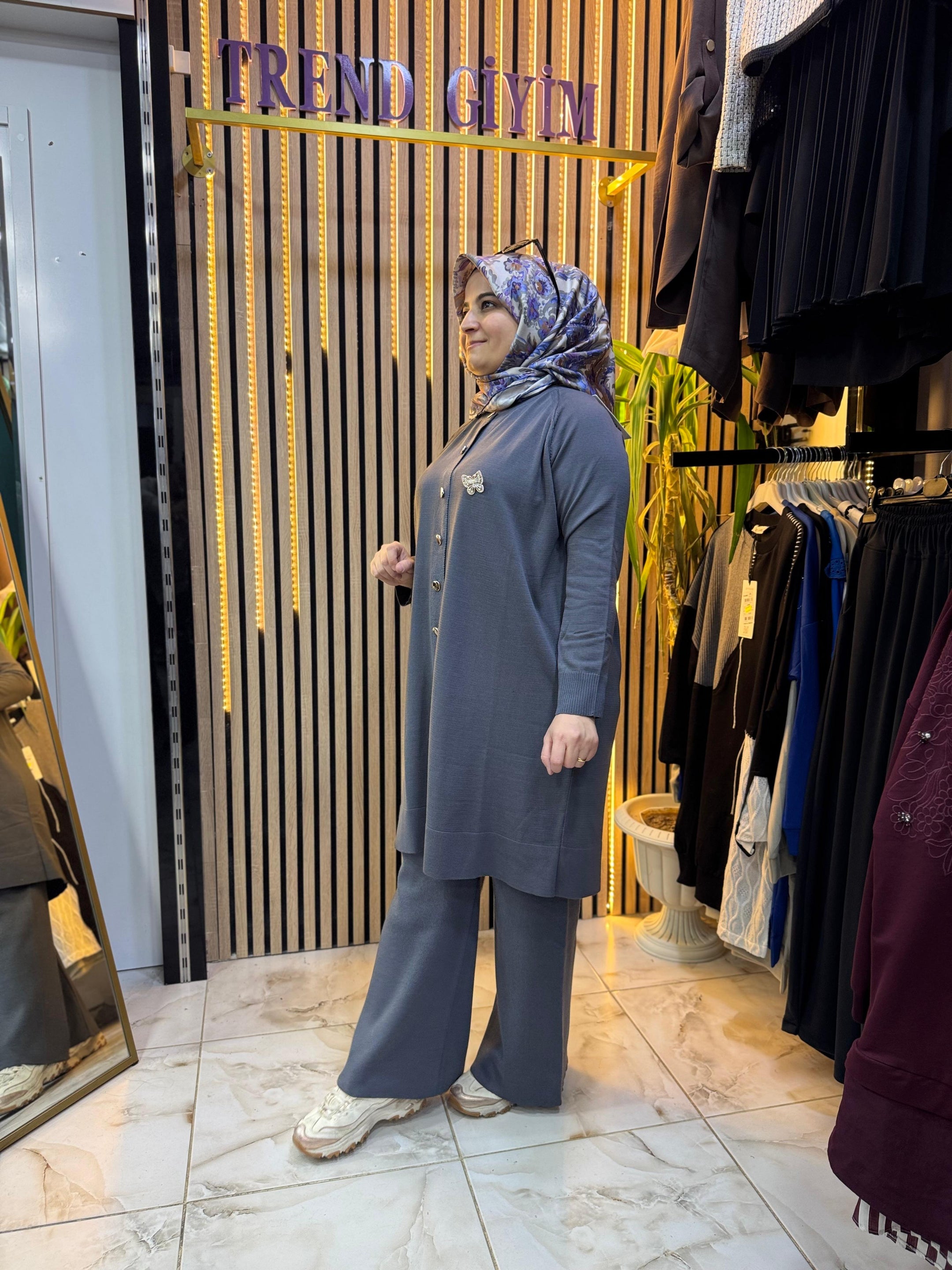 SOĞUK İP MERSERİZE TAKIM GRİ T31