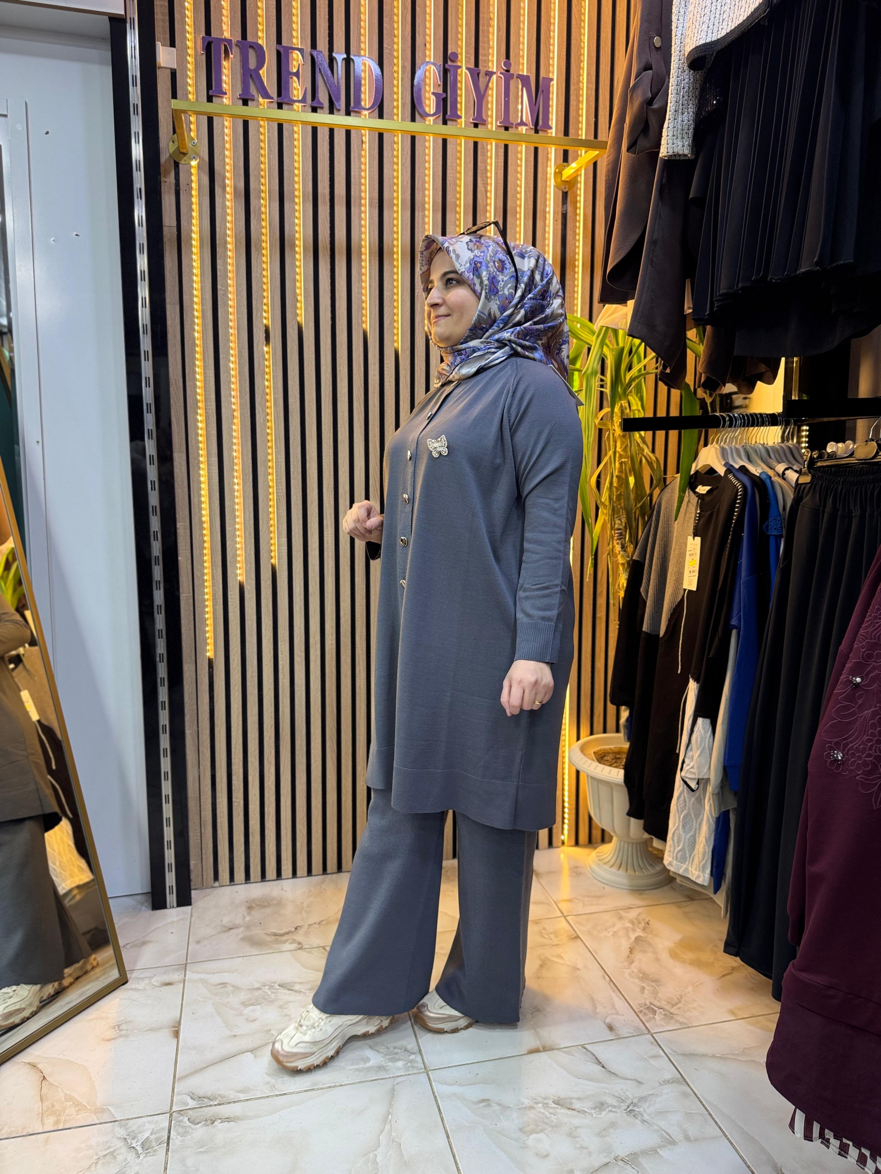 SOĞUK İP MERSERİZE TAKIM GRİ T31