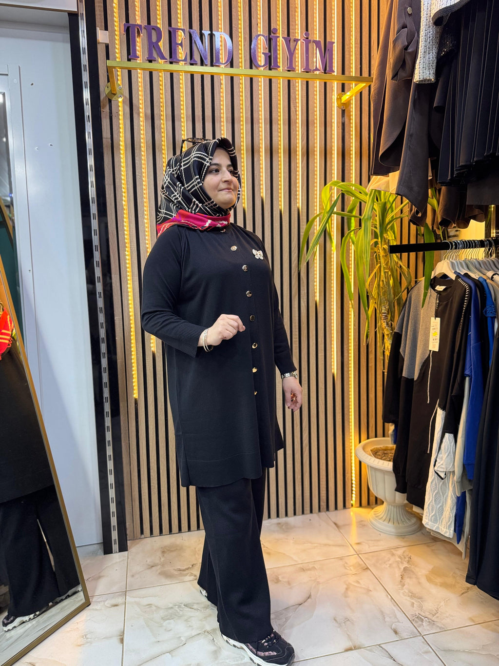 SOĞUK İP MERSERİZE TAKIM SİYAH T32