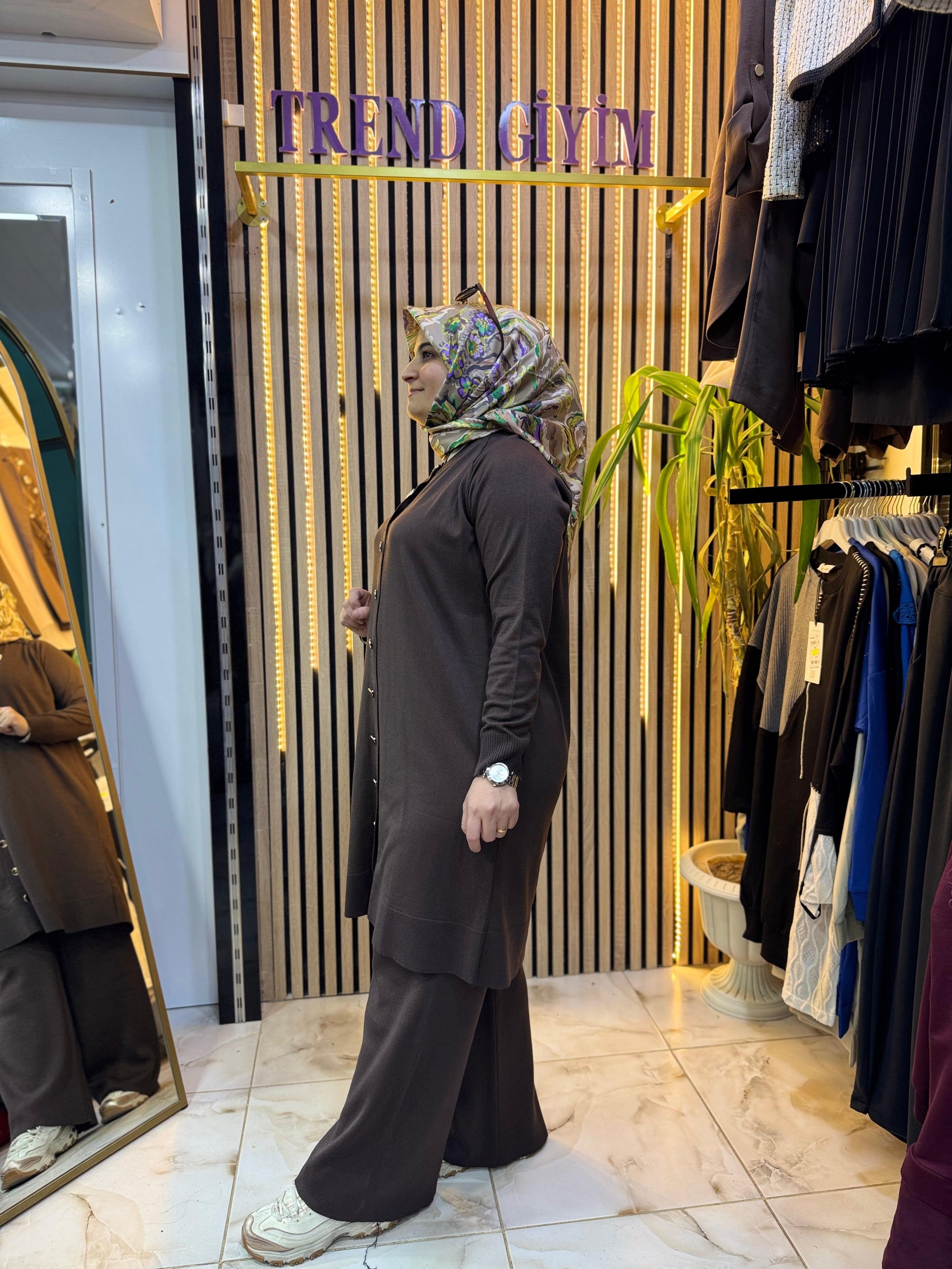 SOĞUK İP MERSERİZE TAKIM KAHVE T34