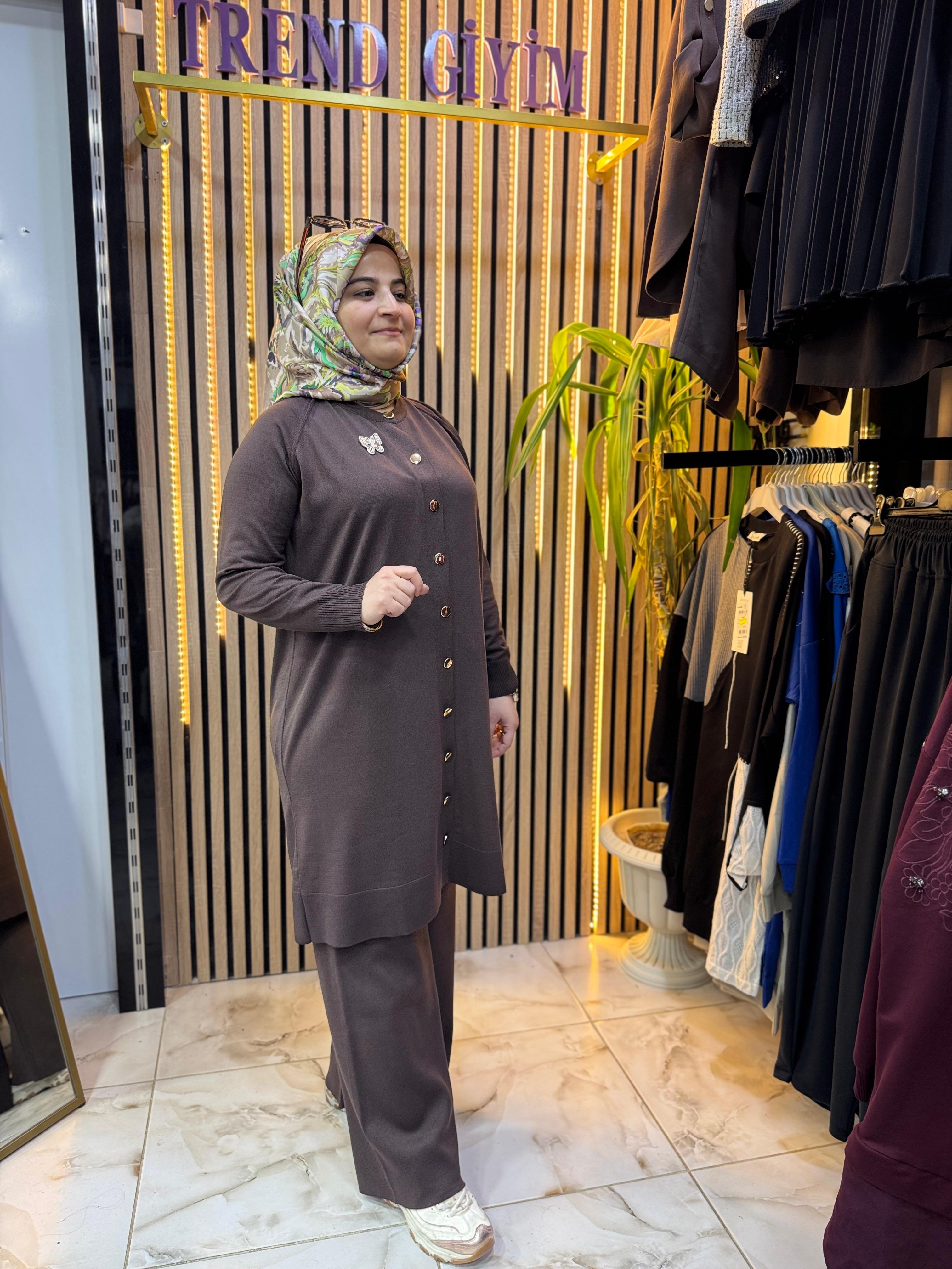 SOĞUK İP MERSERİZE TAKIM KAHVE T34