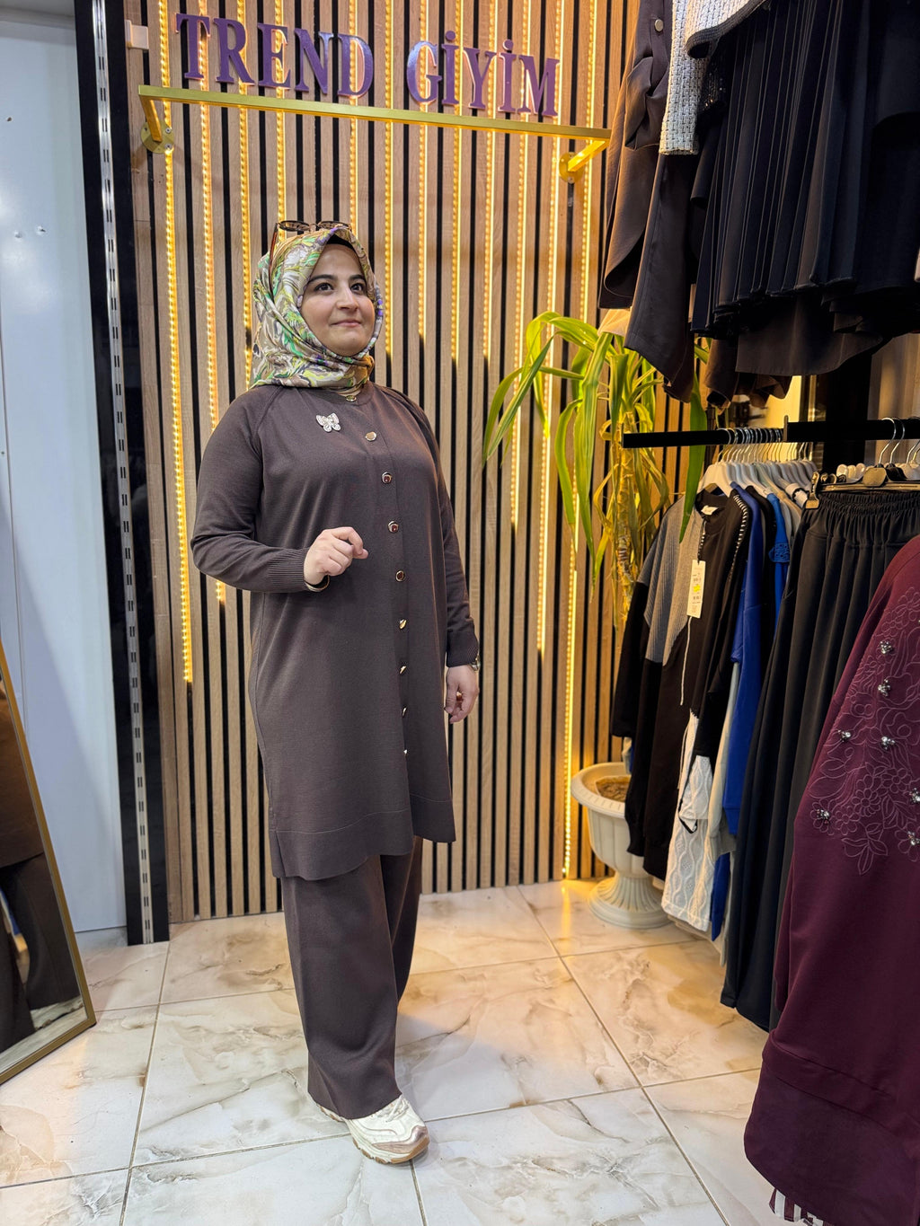 SOĞUK İP MERSERİZE TAKIM KAHVE T34