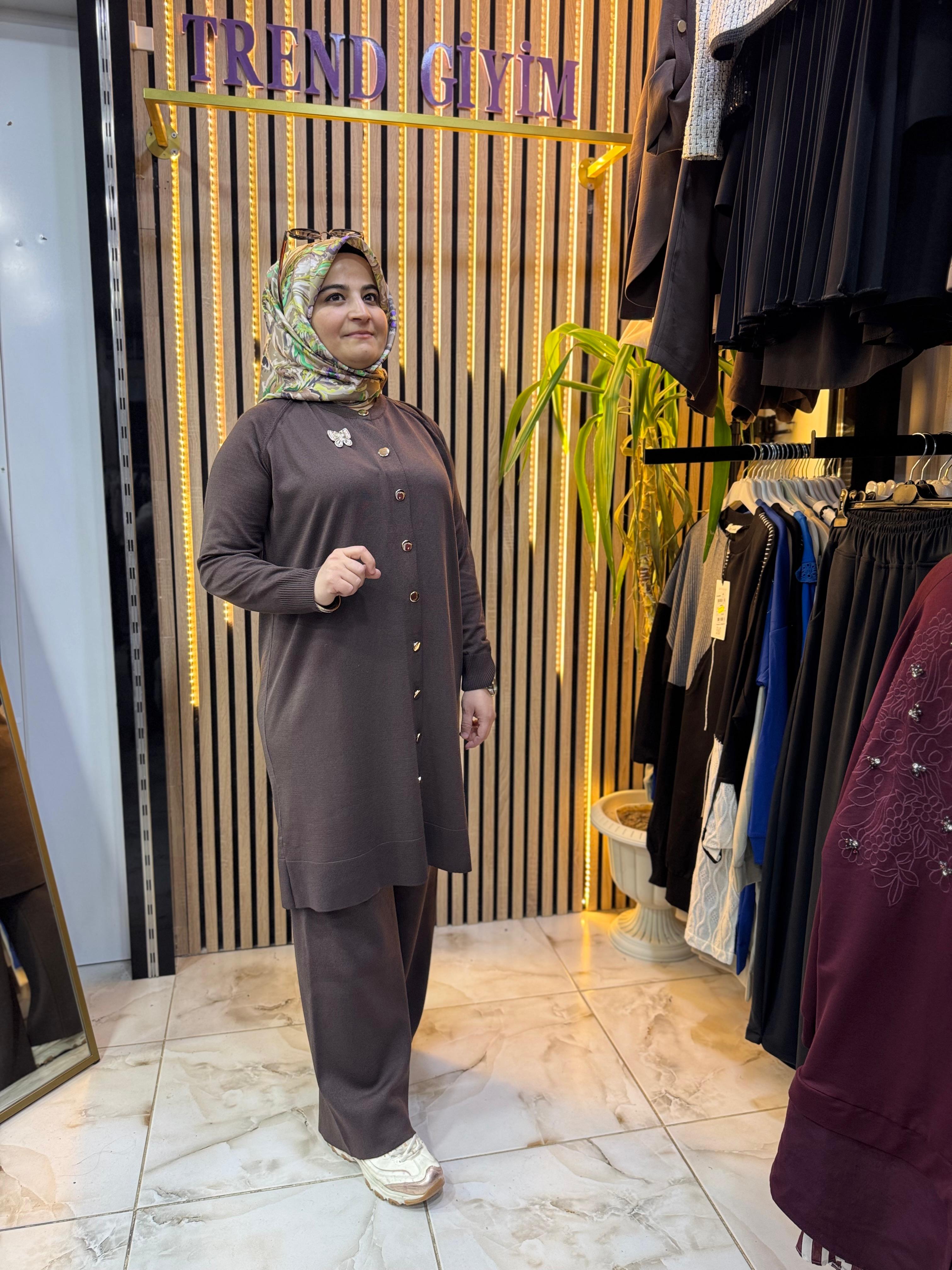 SOĞUK İP MERSERİZE TAKIM KAHVE T34