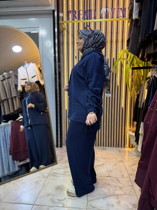 KAMPANYALI OYSHO TAKIM RAHAT KALIP LACİVERT T22