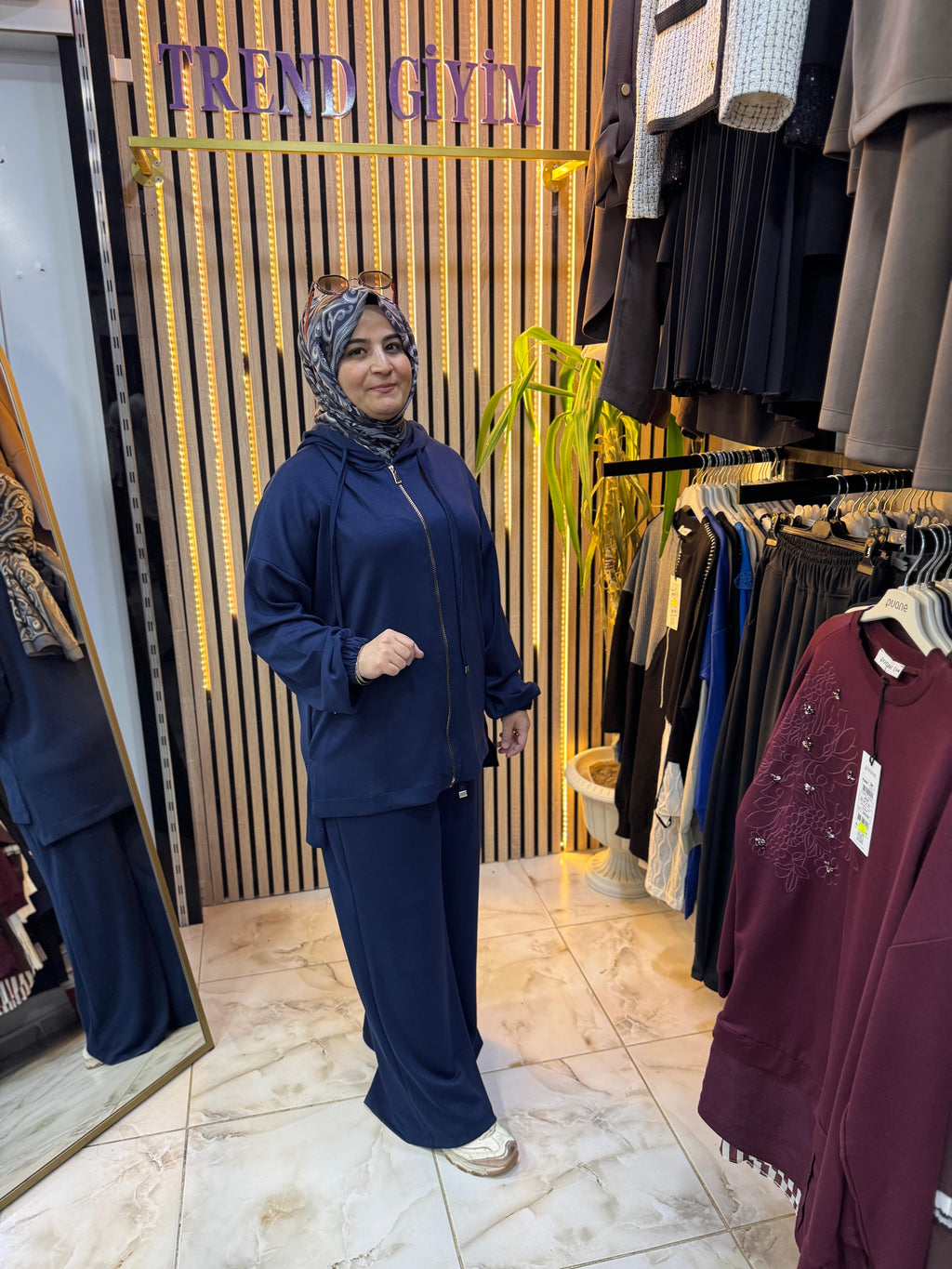 KAMPANYALI OYSHO TAKIM RAHAT KALIP LACİVERT T22