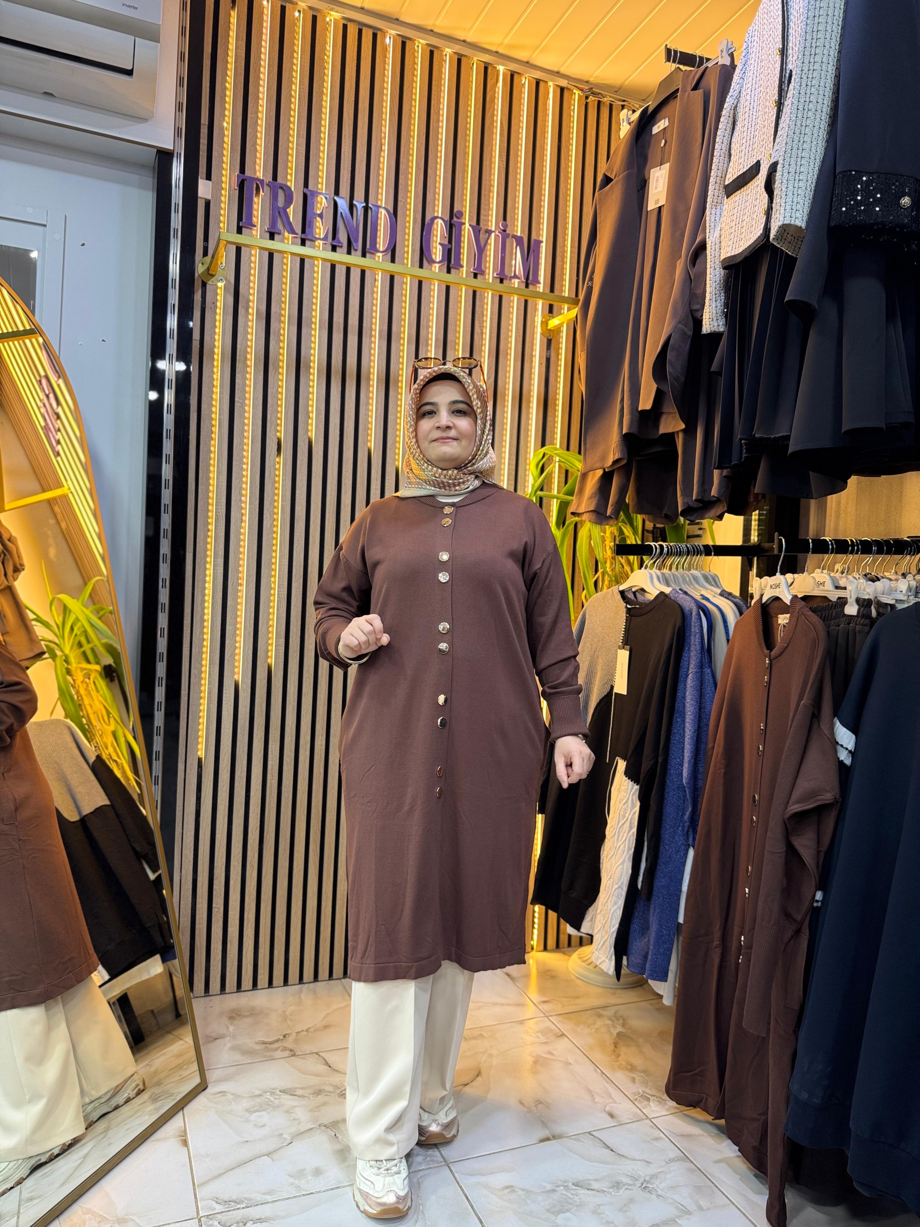 NEFİSE MERSERİZE HIRKA ACI KAHVE HM03