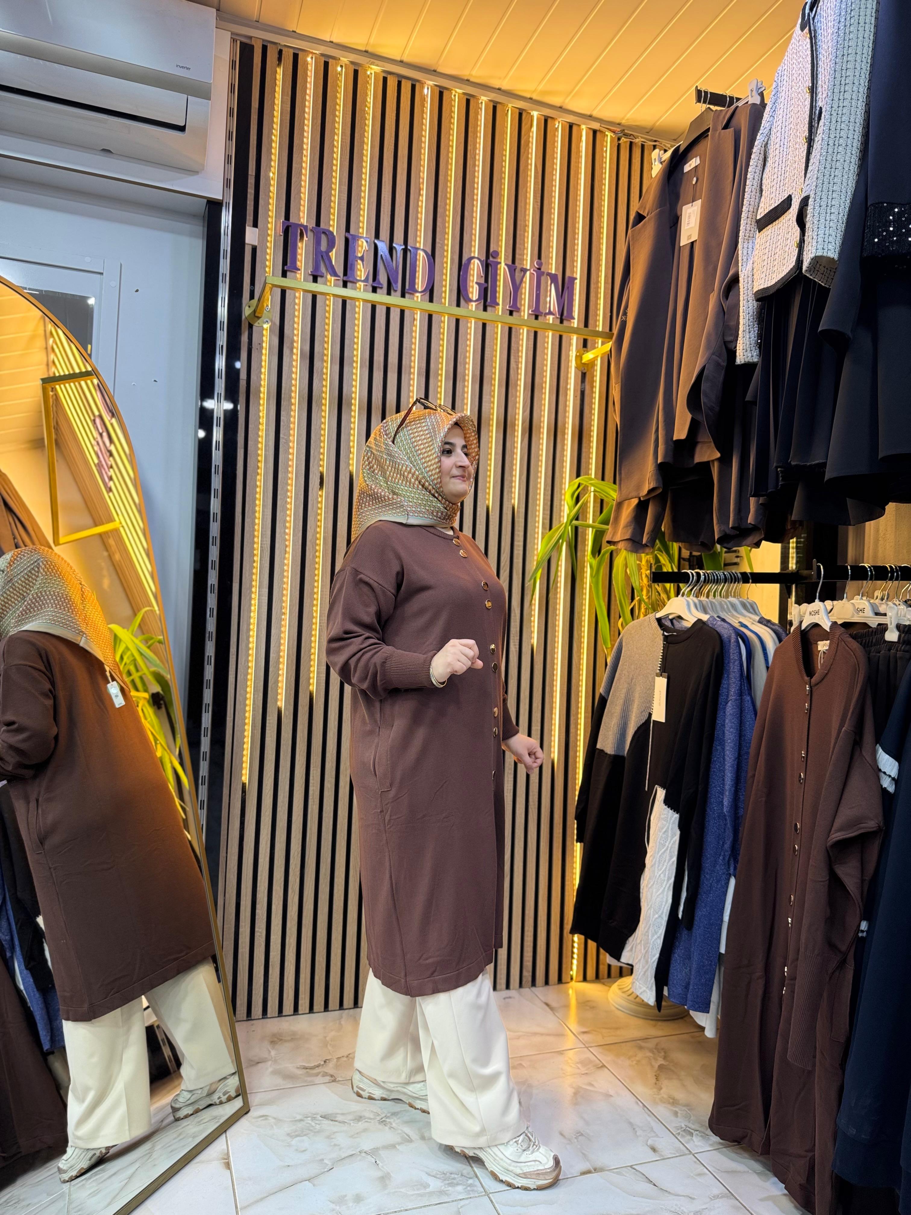 NEFİSE MERSERİZE HIRKA ACI KAHVE HM03