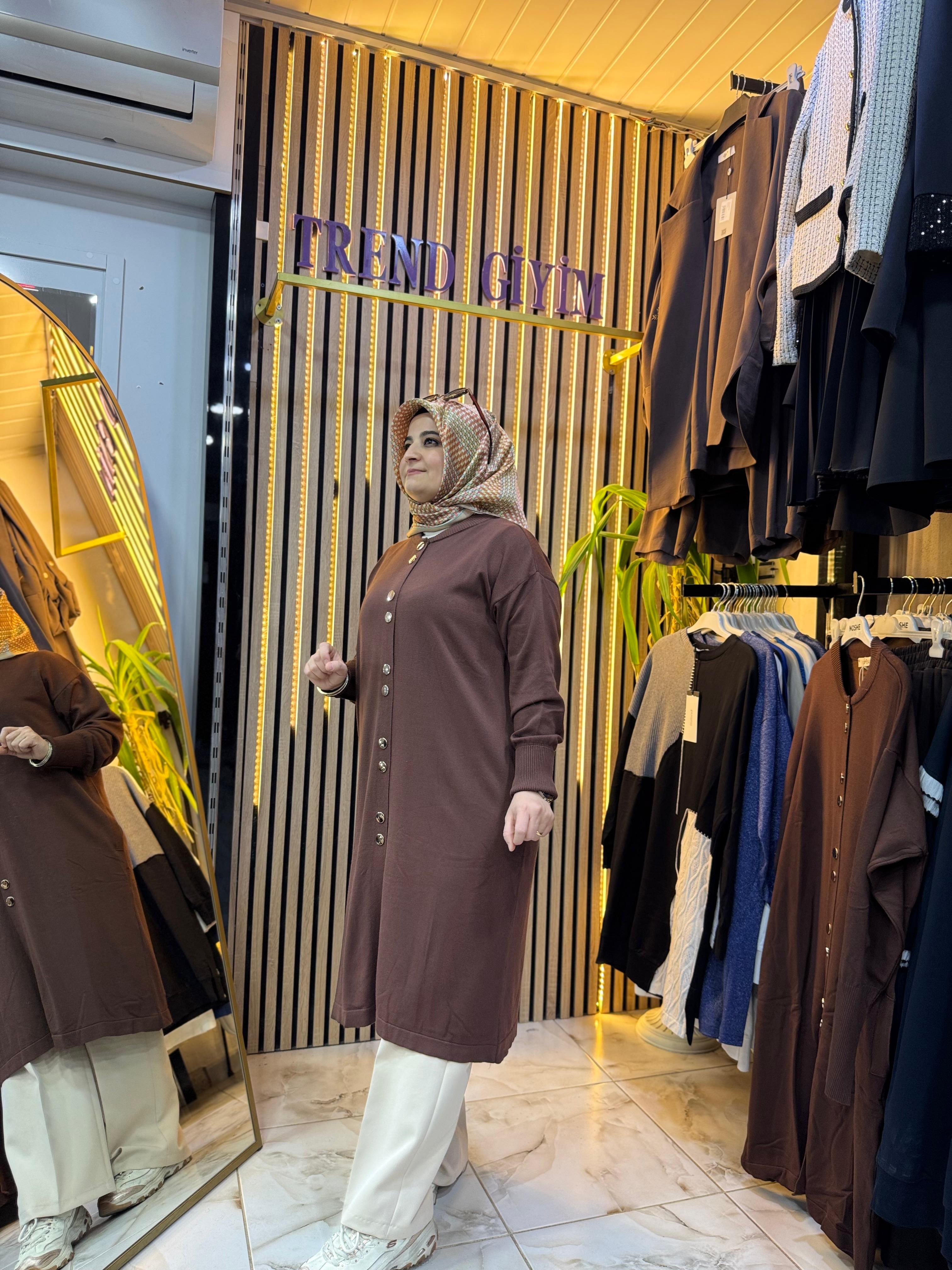 NEFİSE MERSERİZE HIRKA ACI KAHVE HM03