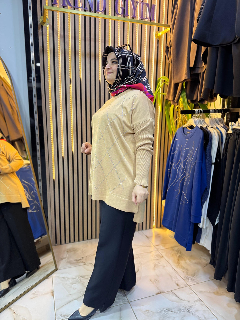 MERSERİZE TAŞLI TUNİK TN51