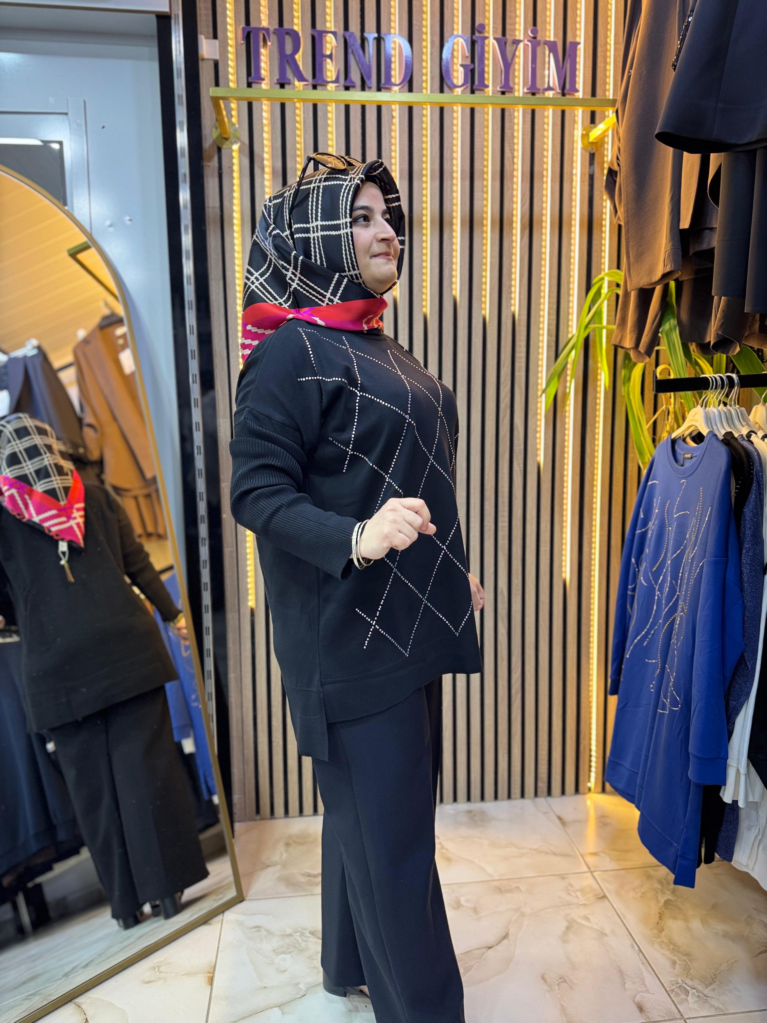 MERSERİZE TAŞLI TUNİK TN52