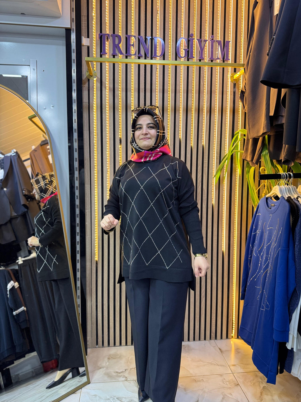 MERSERİZE TAŞLI TUNİK TN52