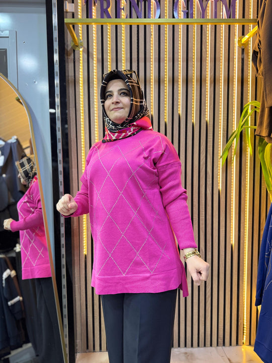 MERSERİZE TAŞLI TUNİK TN53