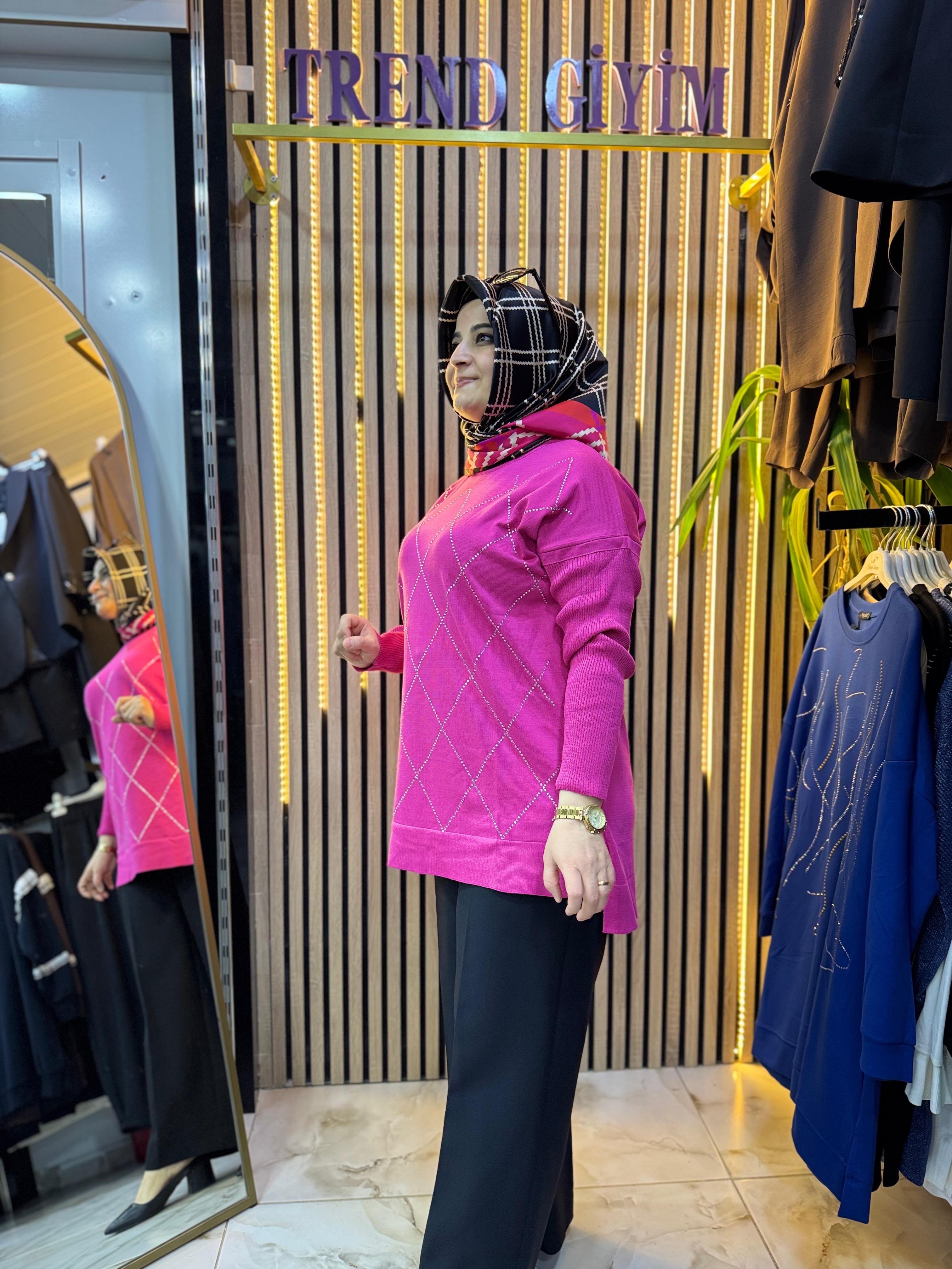 MERSERİZE TAŞLI TUNİK TN53