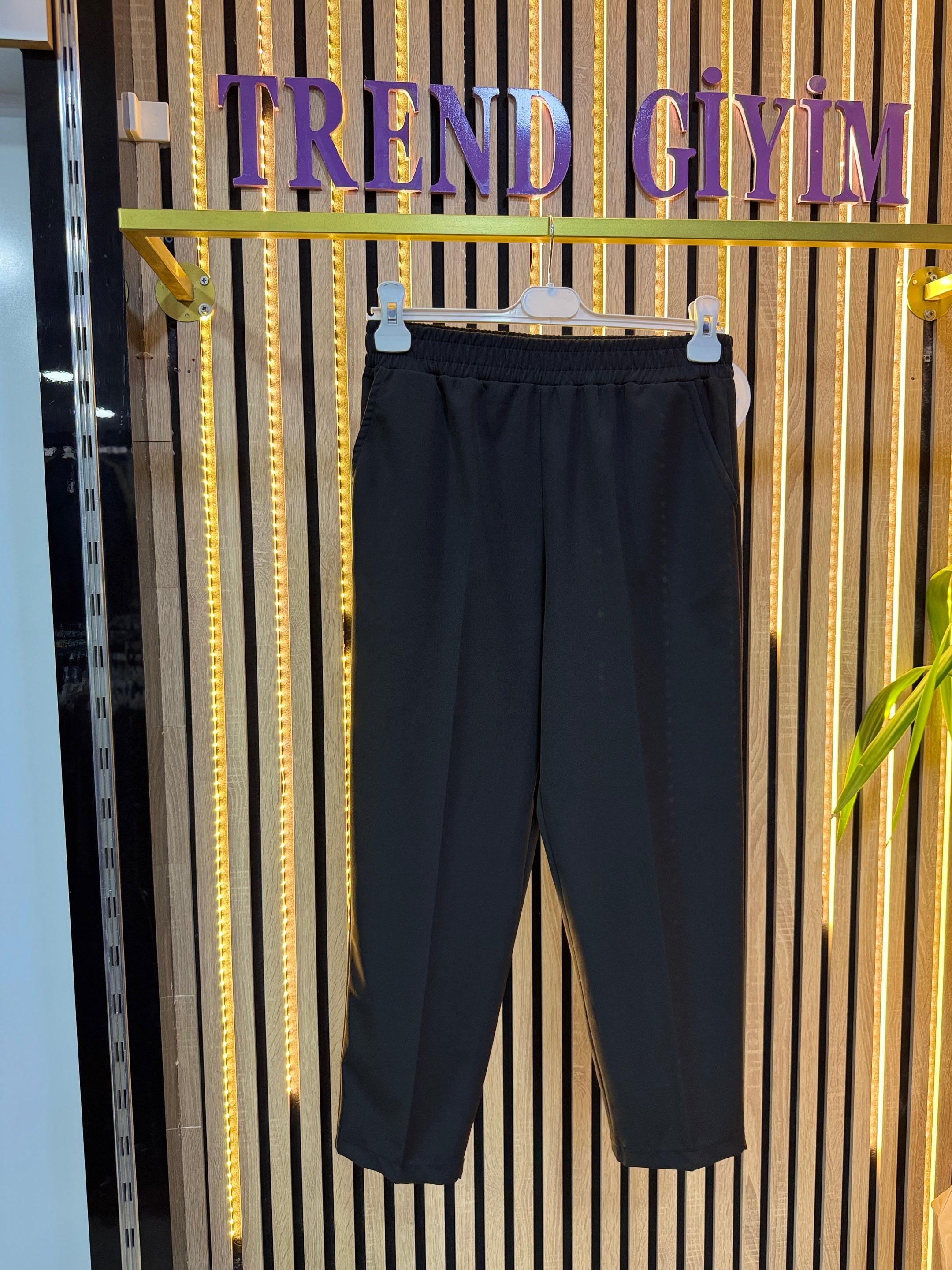 NOSHE DAR PAÇA PANTOLON SİYAH P28