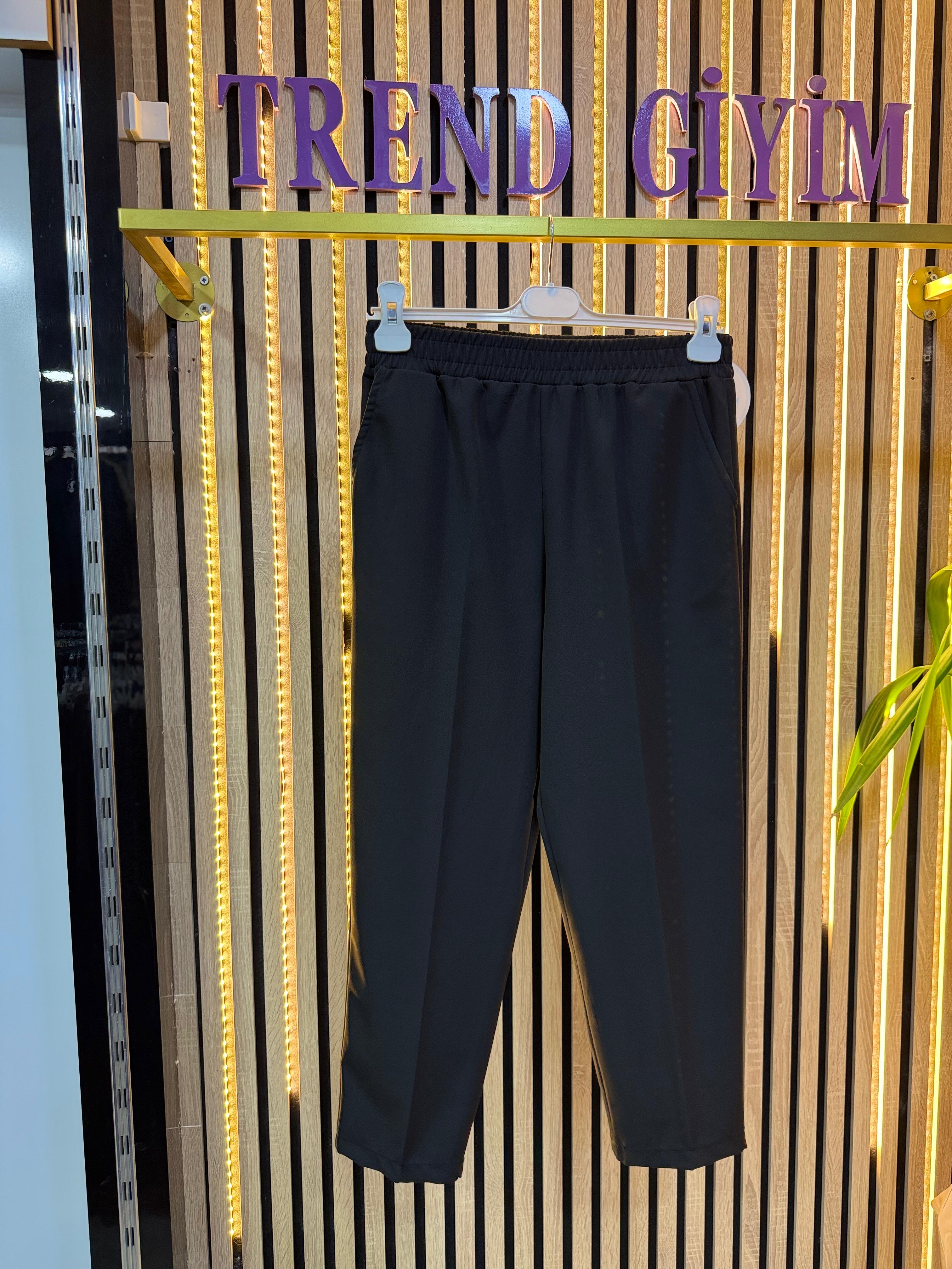 NOSHE DAR PAÇA PANTOLON SİYAH P28