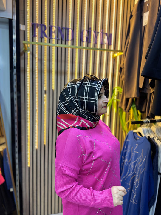 ARMİNE İPEK EŞARP T15